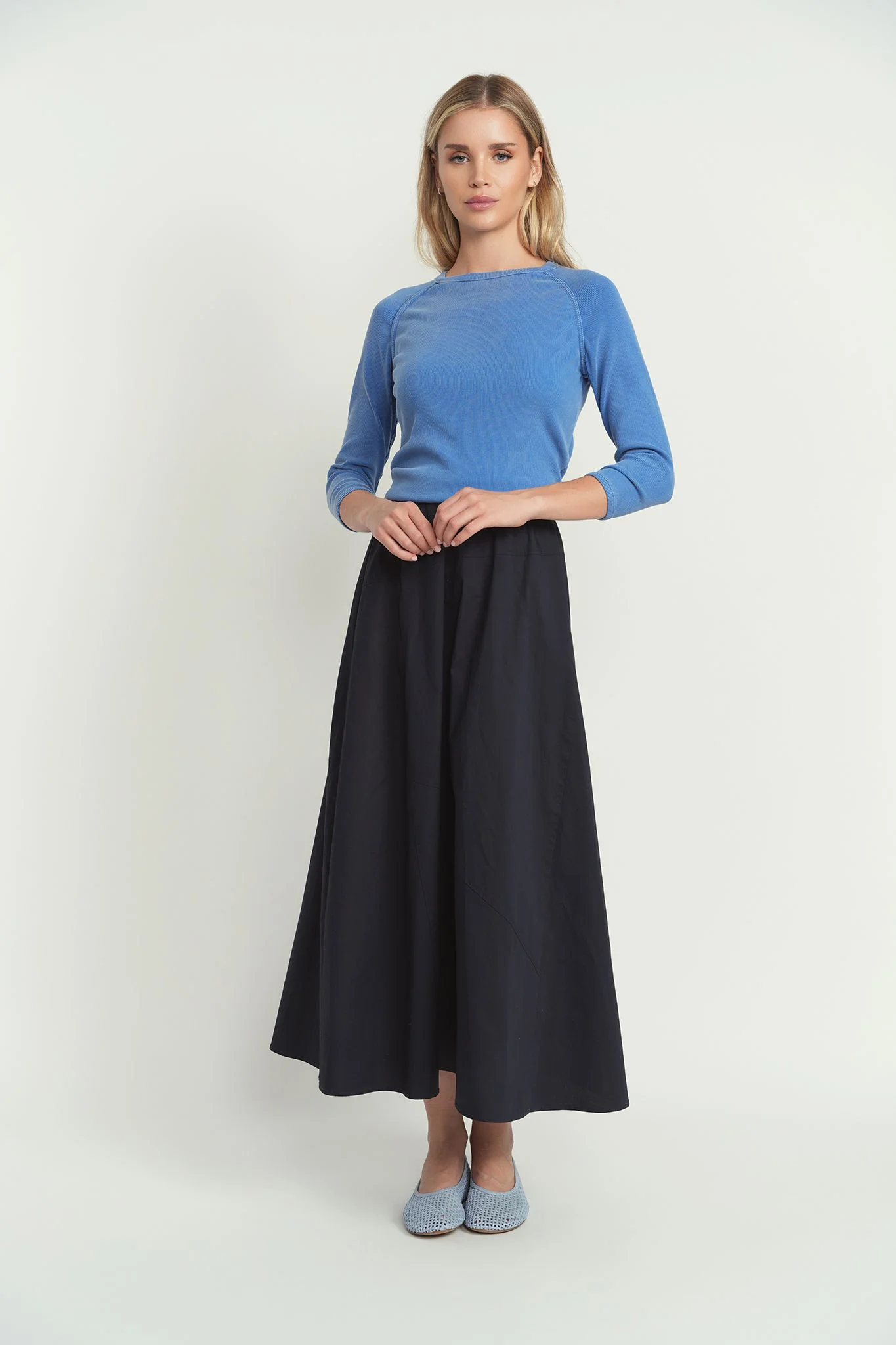 Point 3/4 Washed Raglan Tee - Image 8