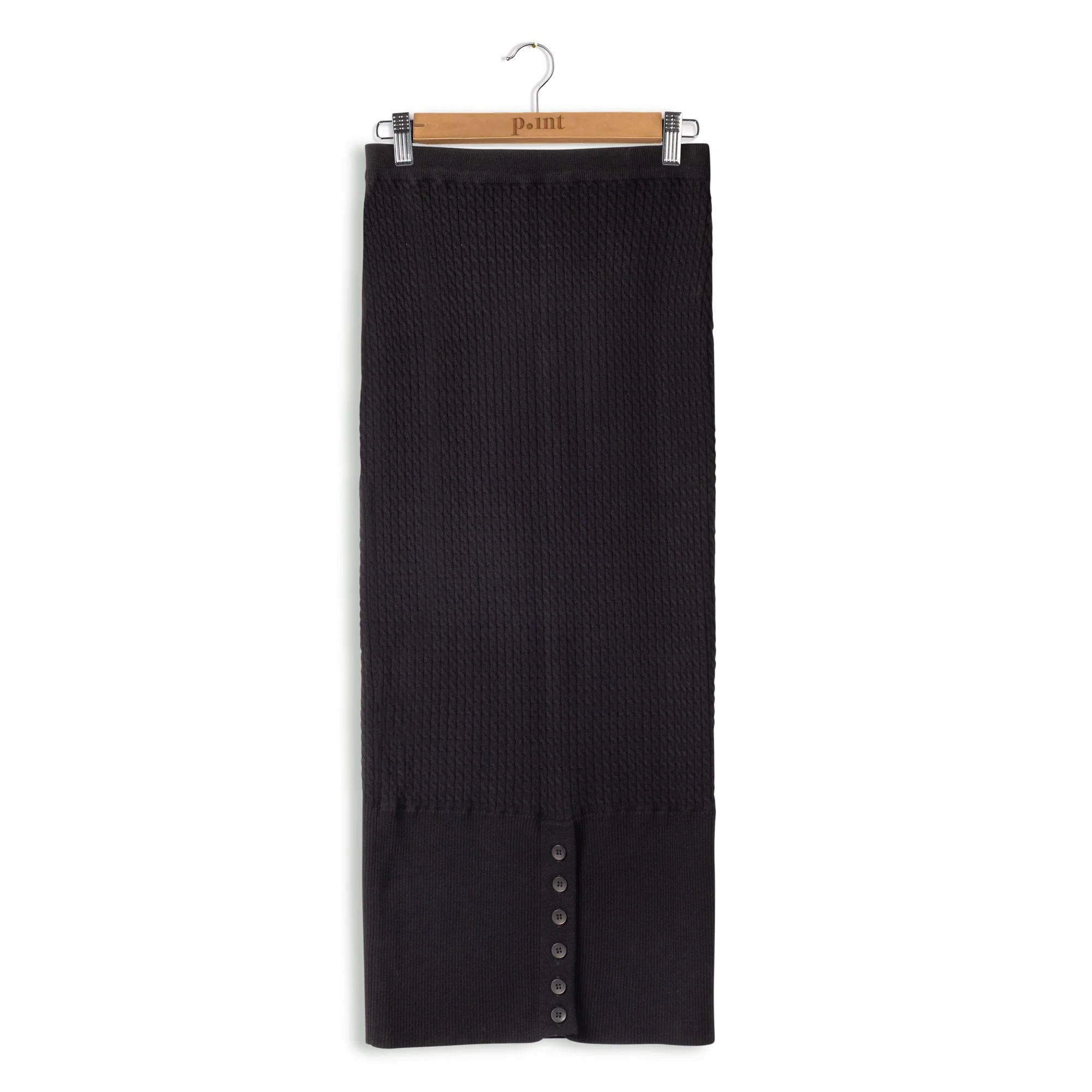 Point Cable Button Skirt - Image 4