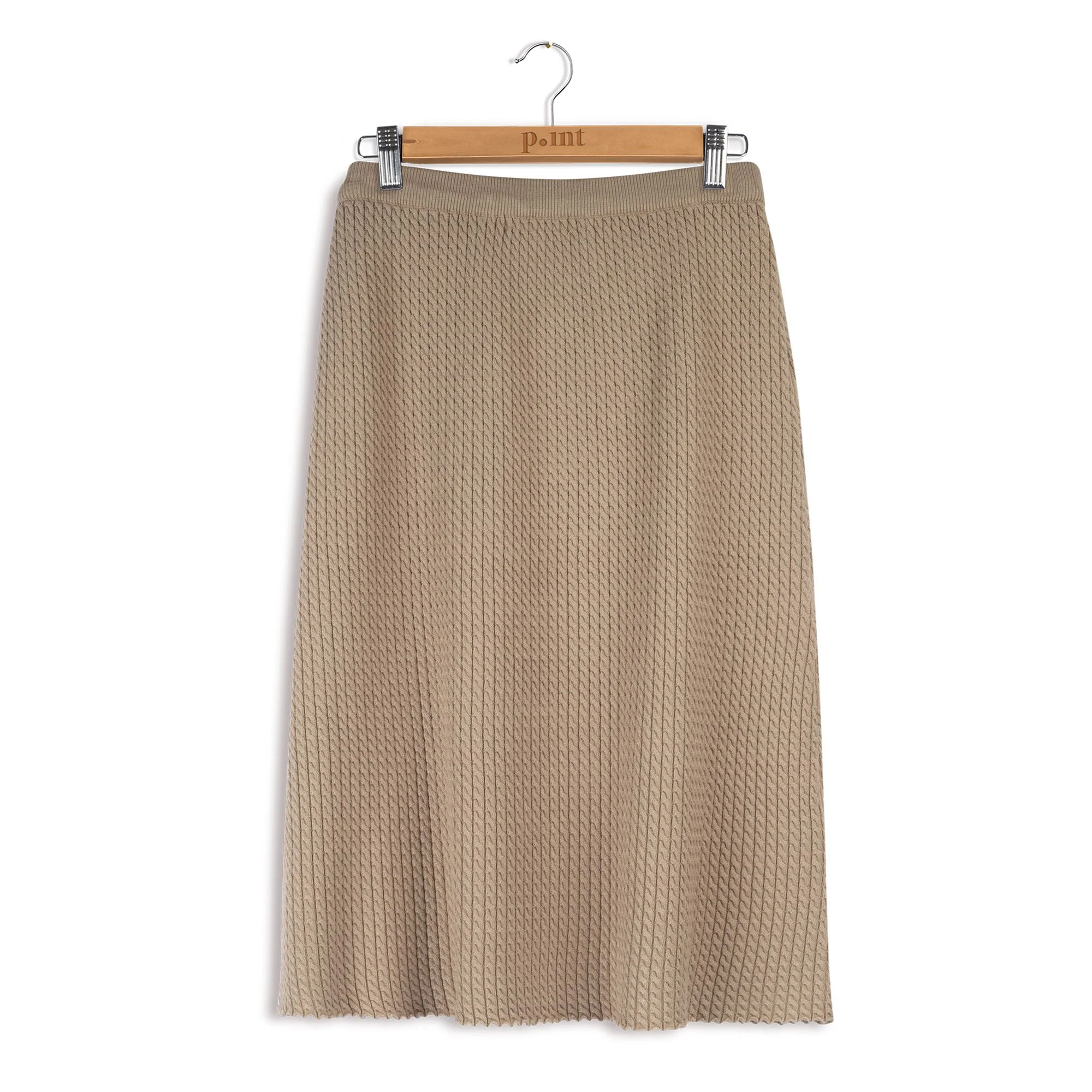 Point Cable Knit A-Line - Image 3