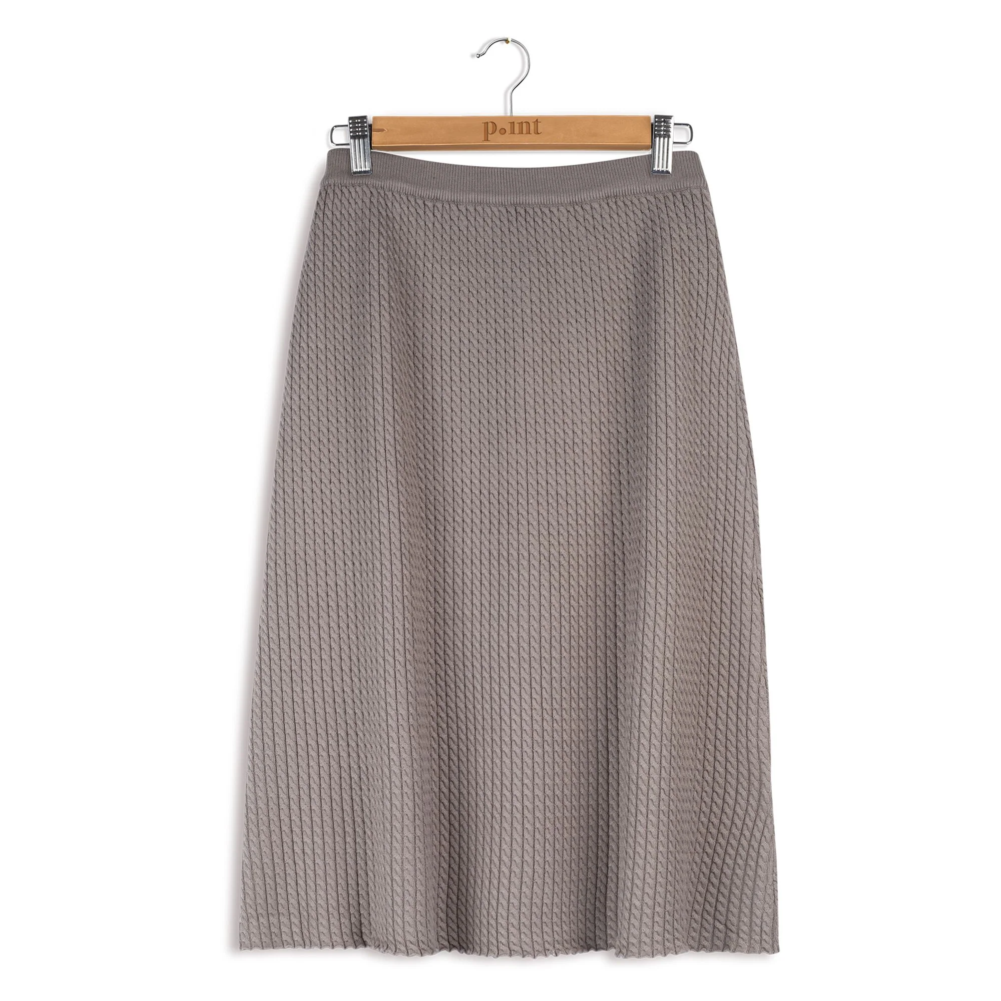 Point Cable Knit A-Line - Image 4