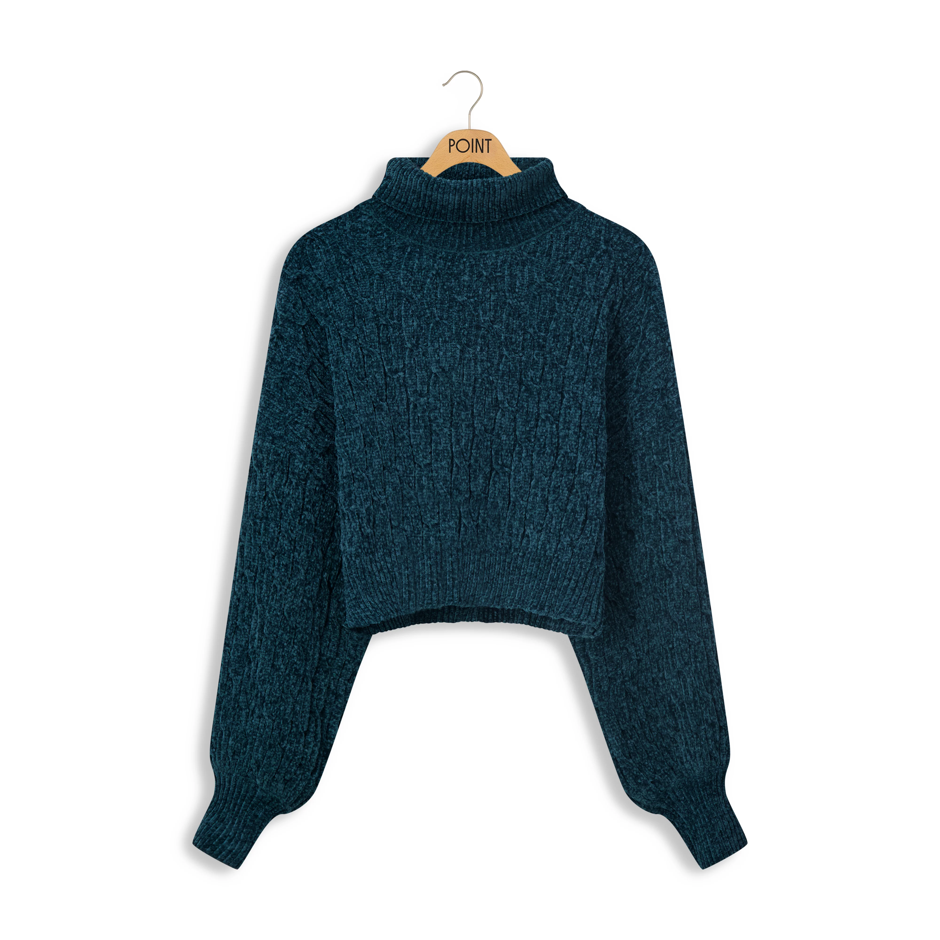 Point Chenille Turtleneck - Image 2