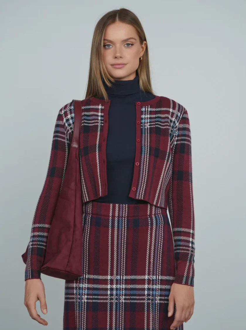 Point Classic Jacquard Cardi - Image 3