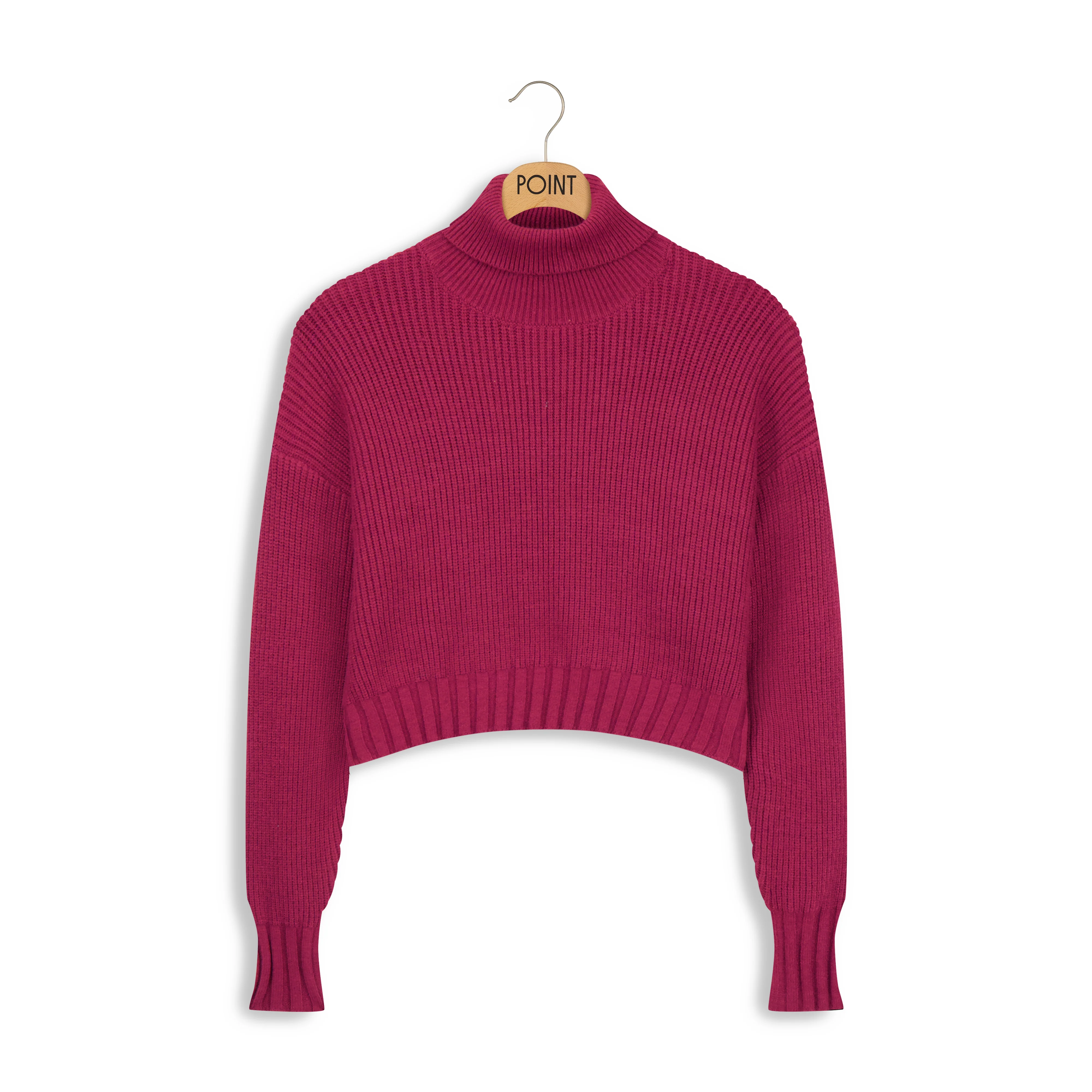 Point Crop Turtleneck Pullover - Image 2