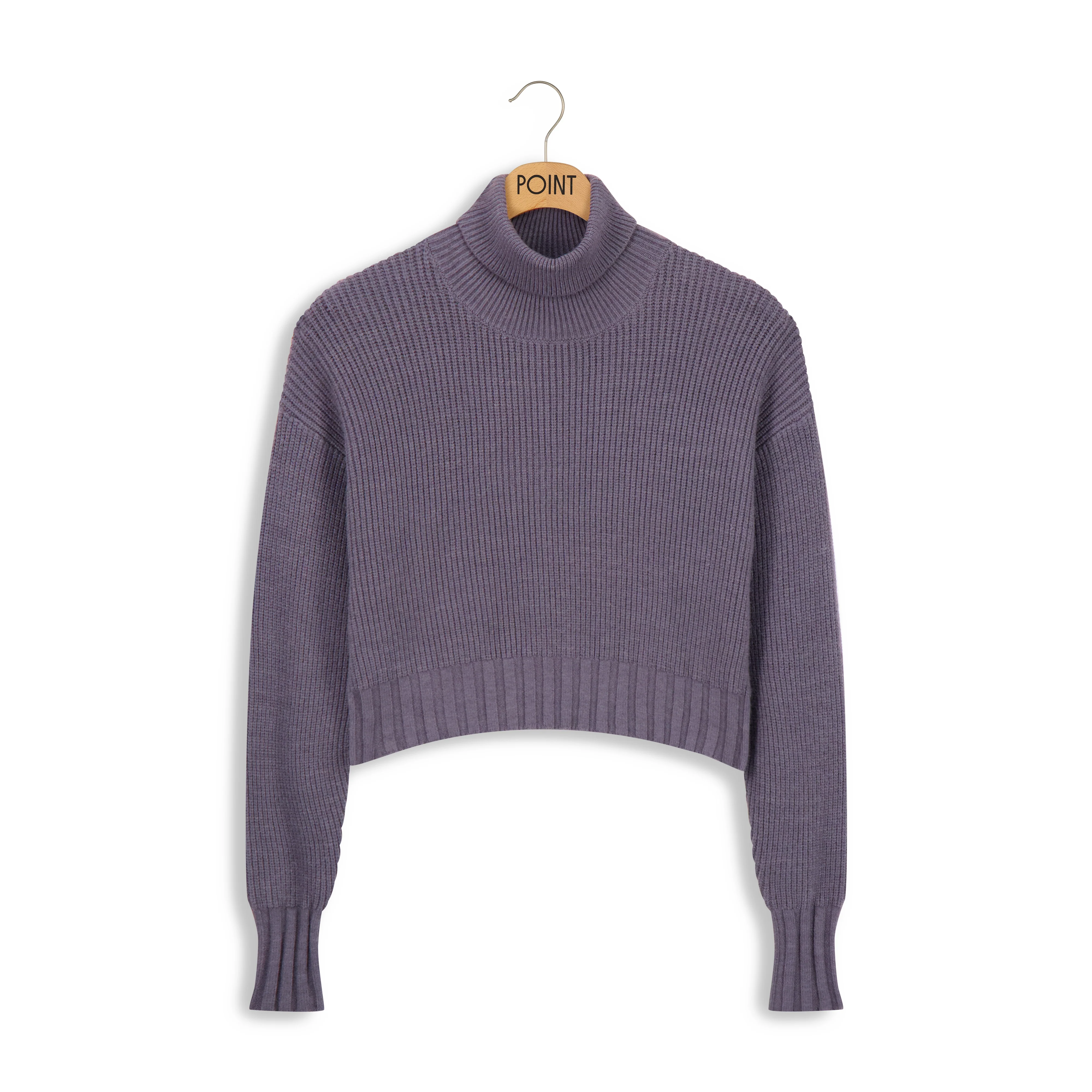 Point Crop Turtleneck Pullover - Image 3
