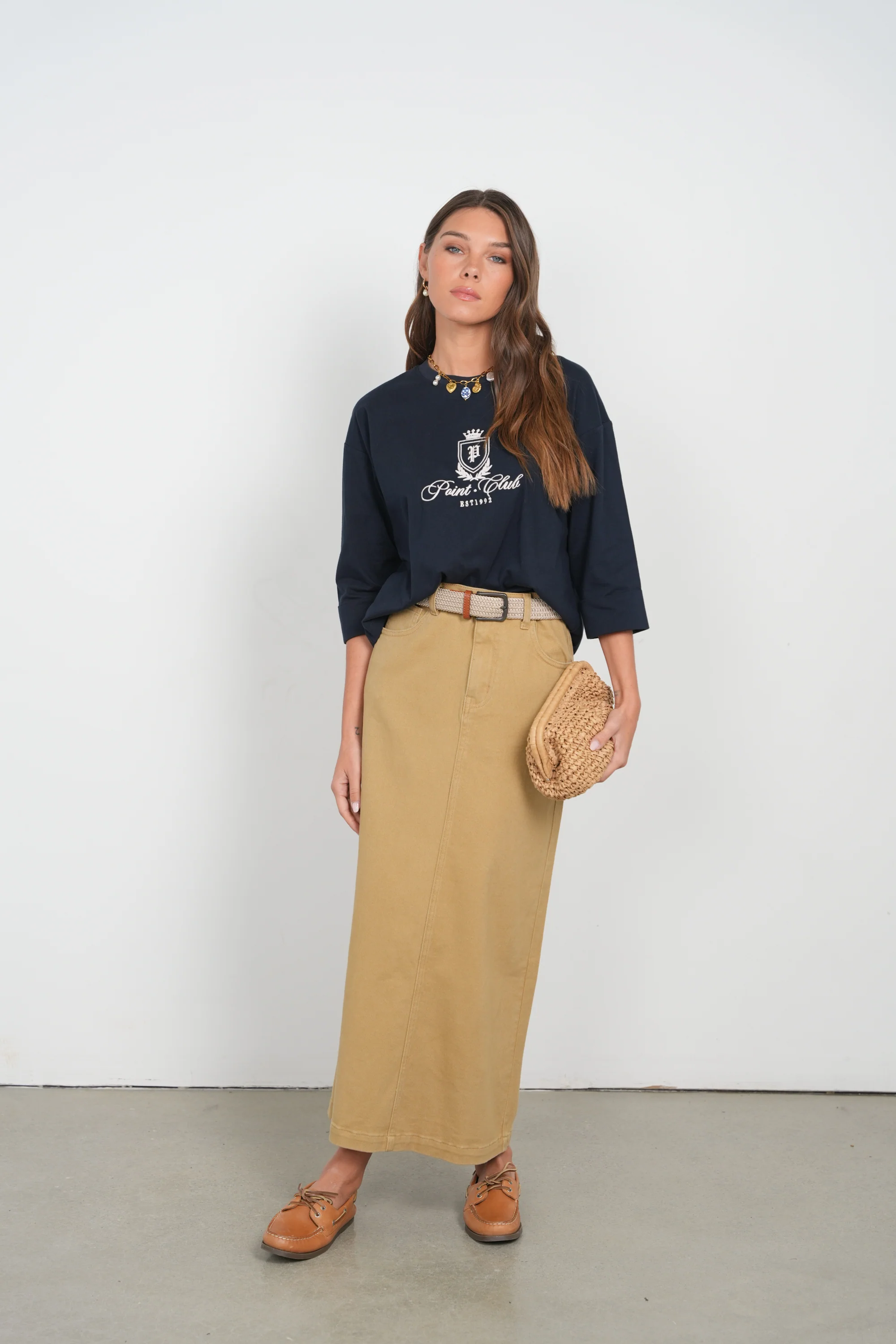 Point Graphic Roll Cuff Tee - Image 4