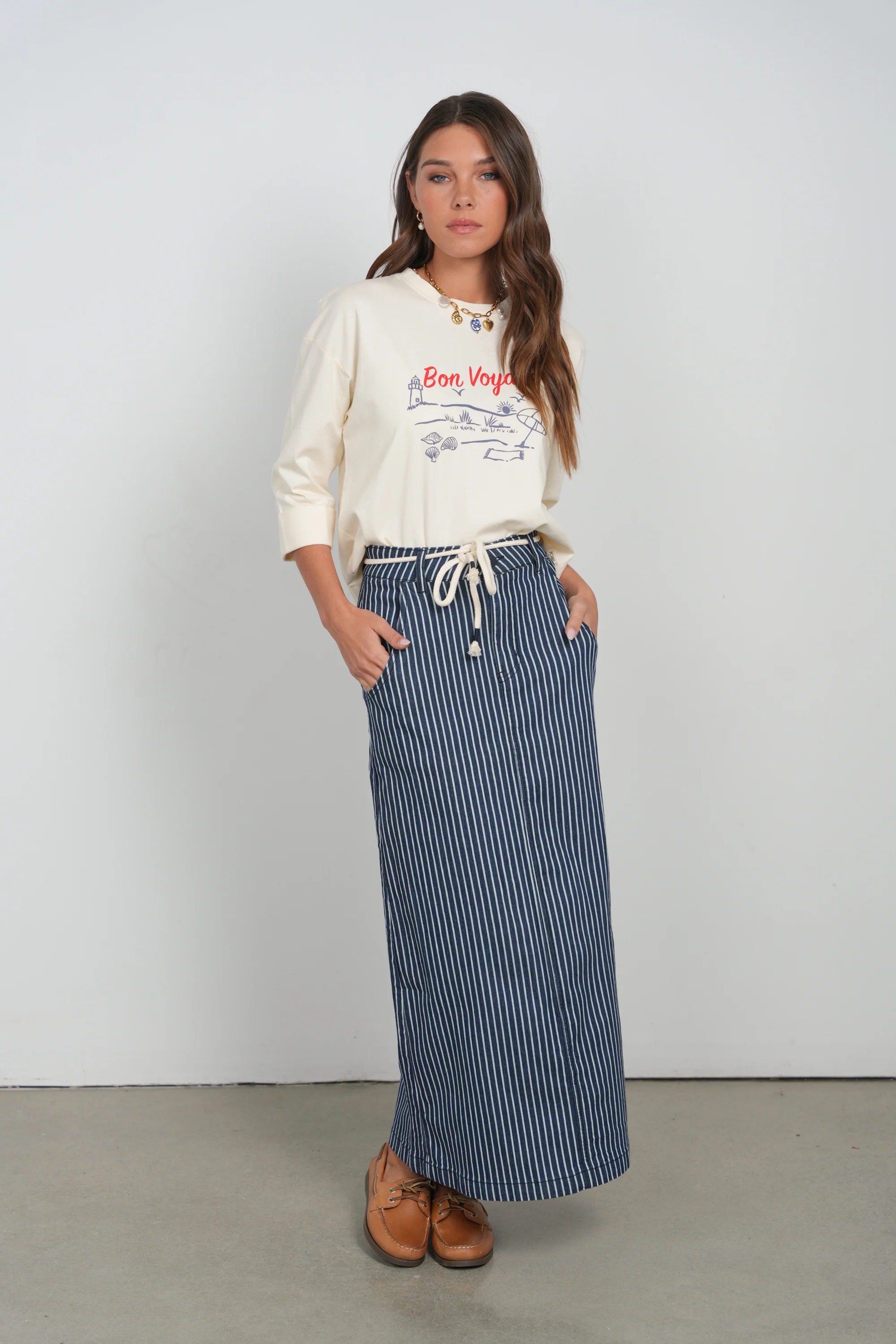 Point Graphic Roll Cuff Tee - Image 5