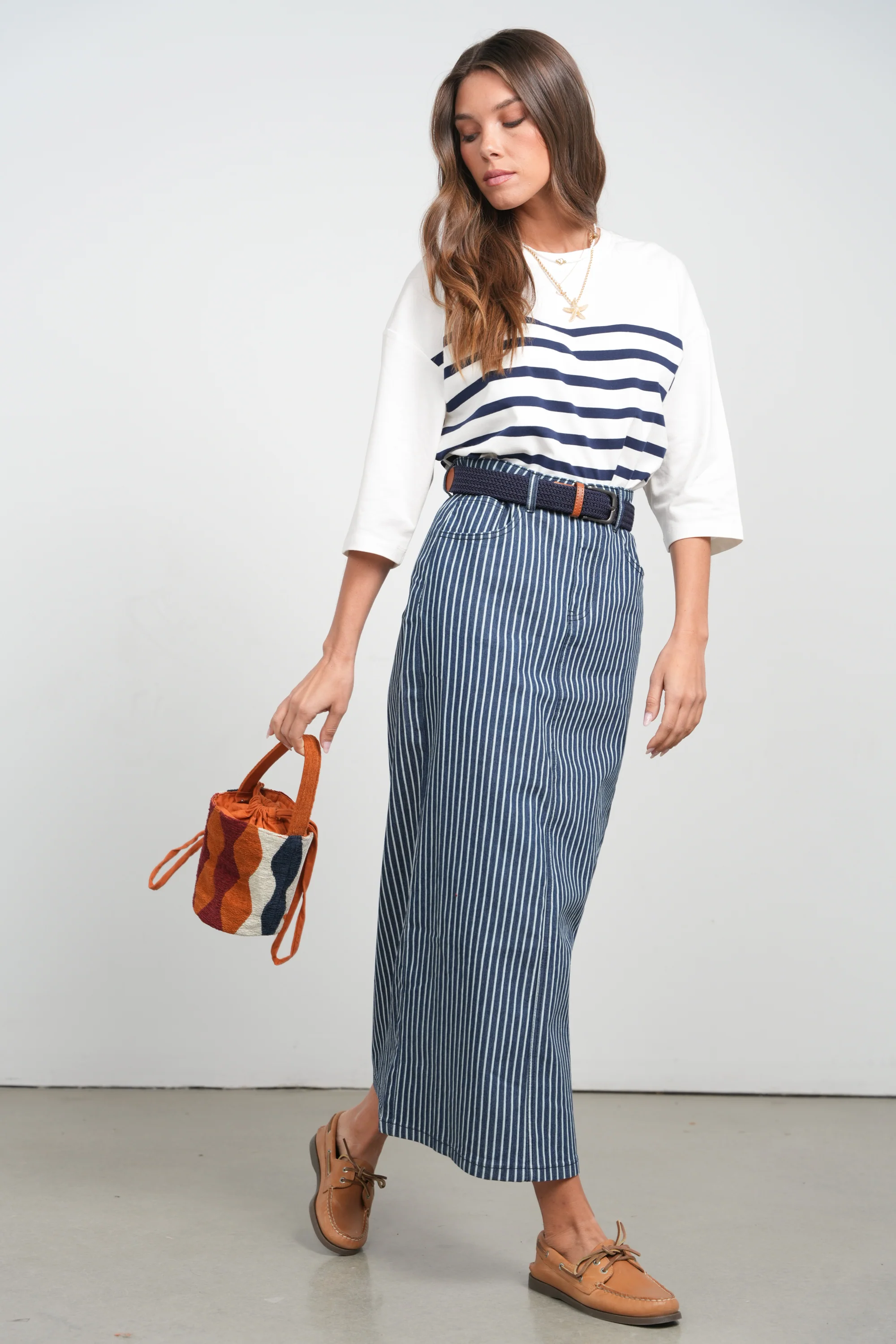 Point Jersey Stripe Tee - Image 7