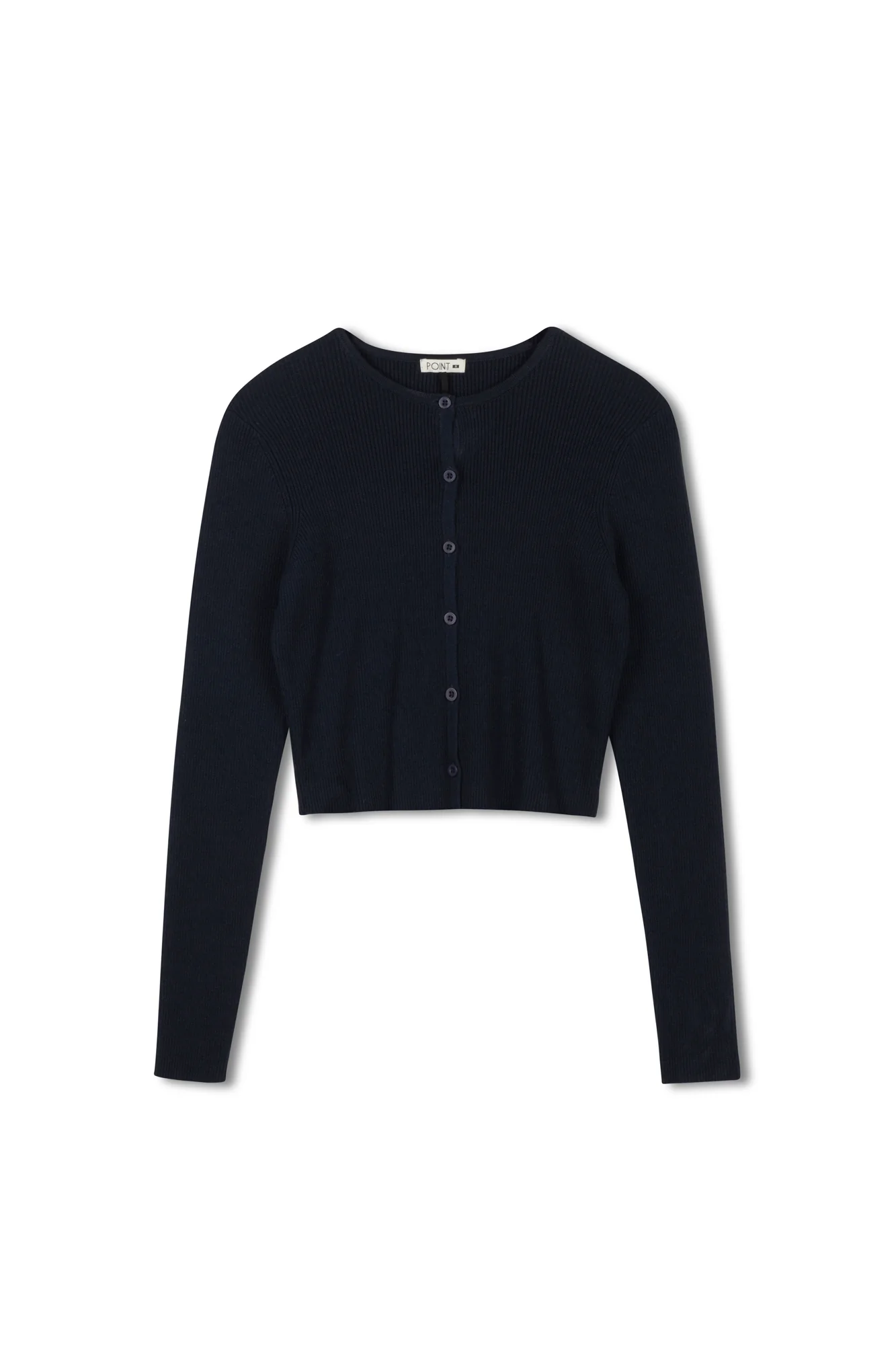 Point Knit Cropped Cardi - Image 3