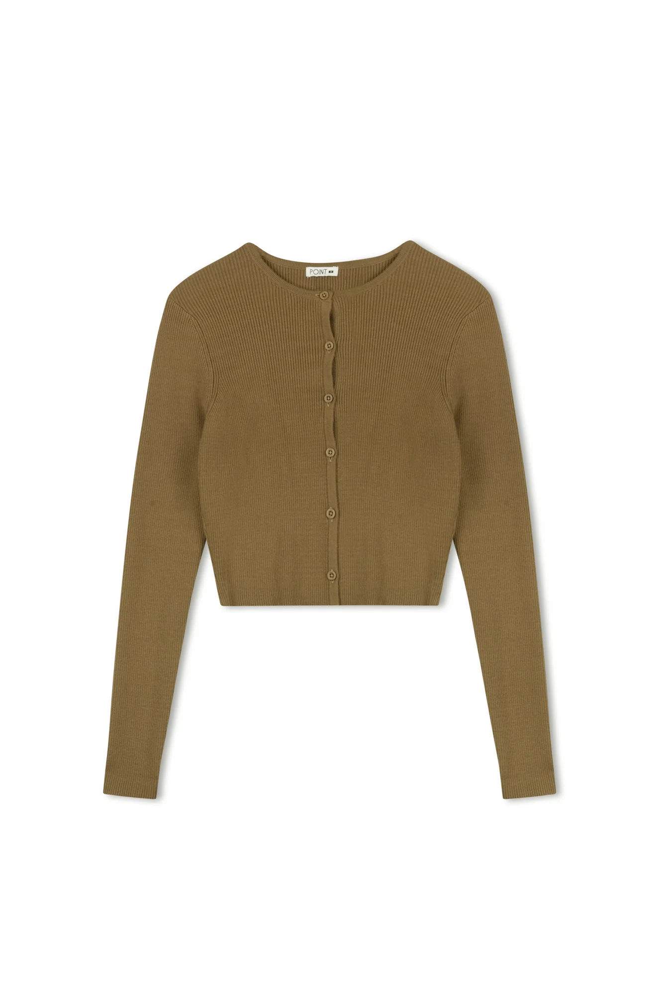Point Knit Cropped Cardi - Image 4