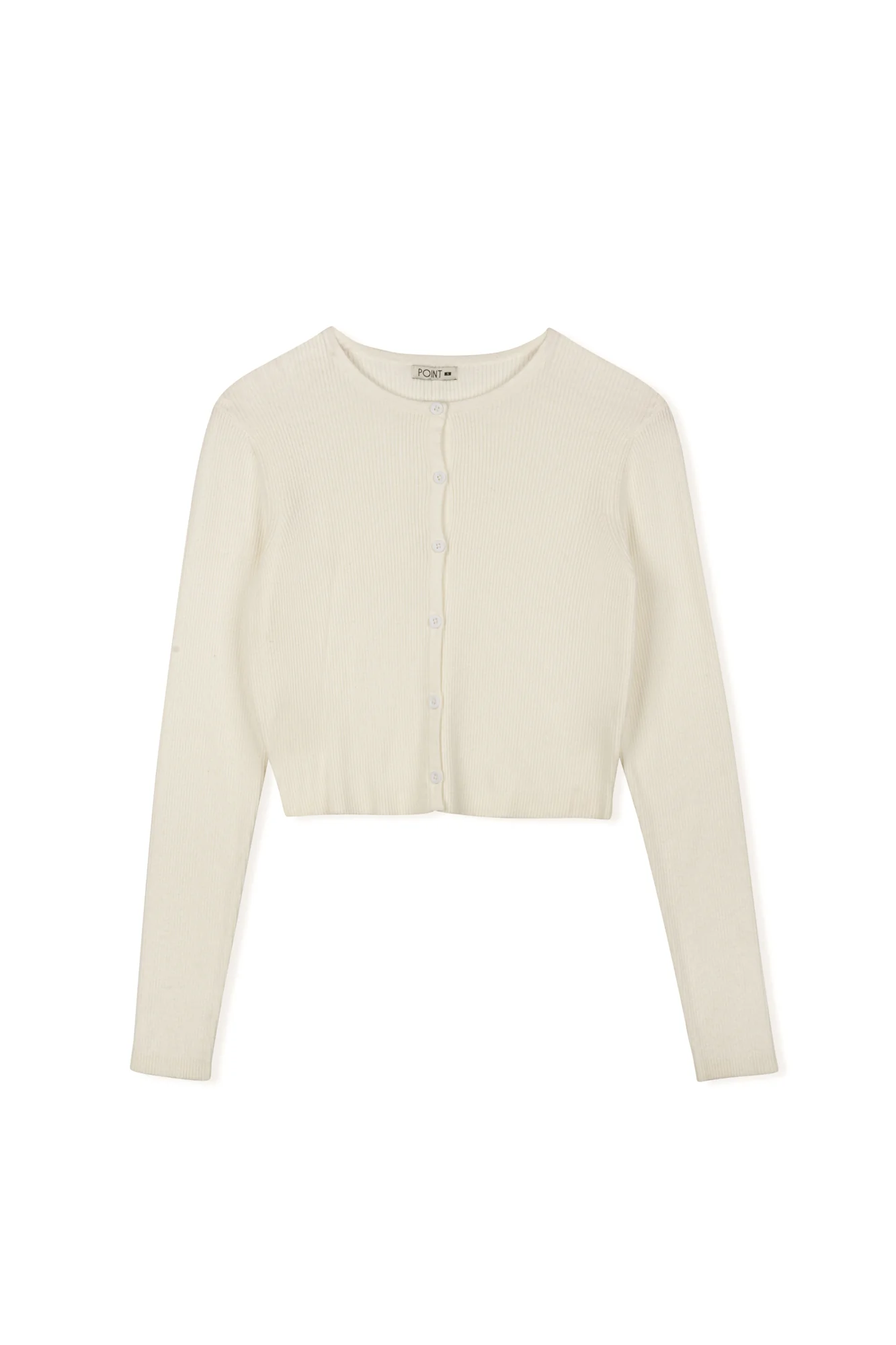 Point Knit Cropped Cardi - Image 5