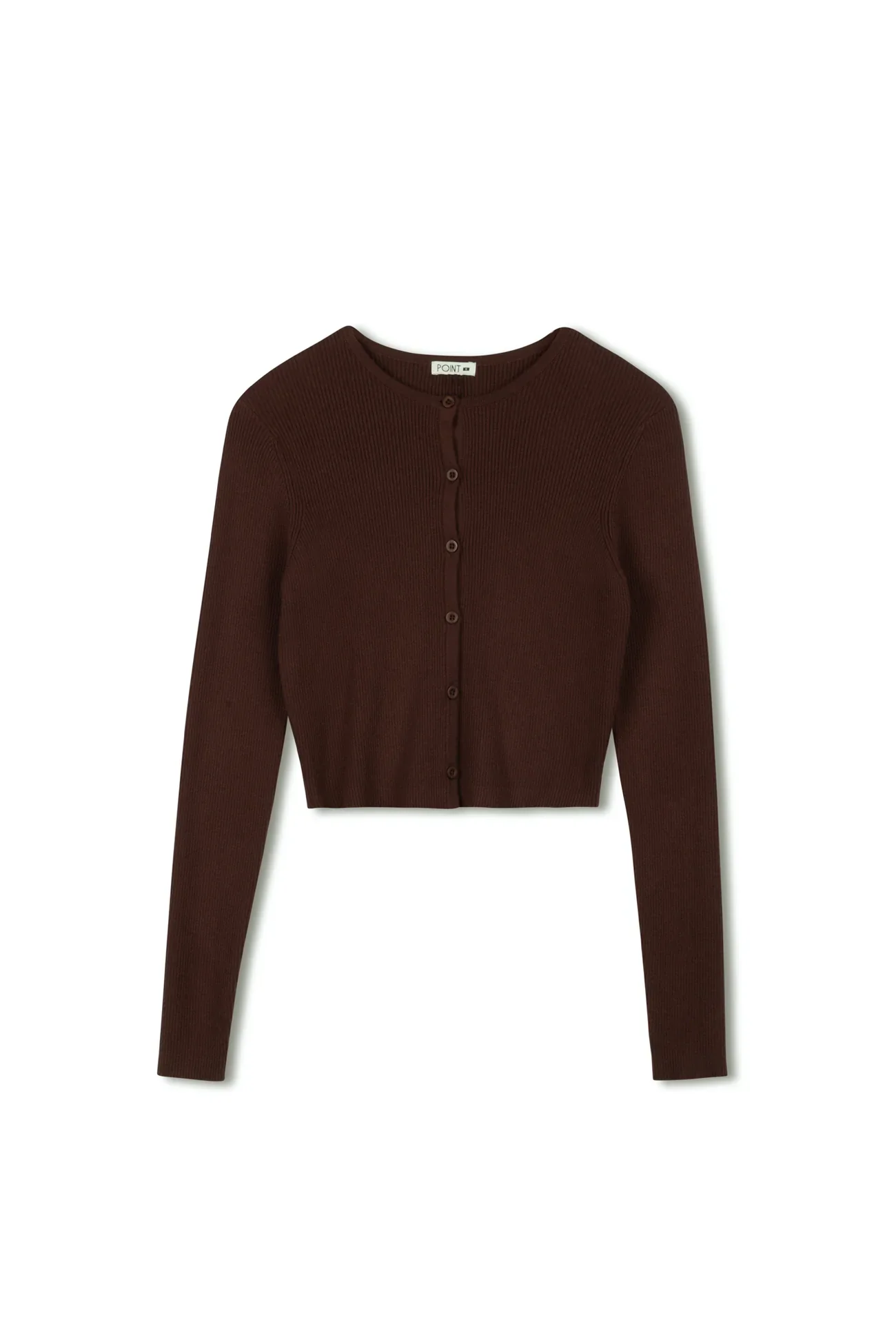 Point Knit Cropped Cardi - Image 7