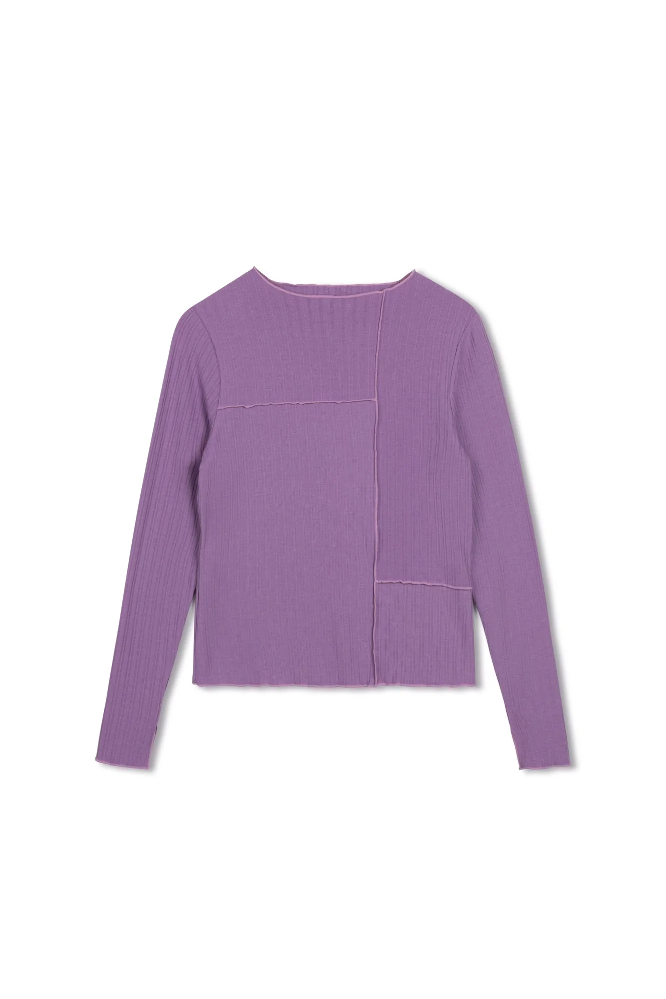 Point Lettuce Edge Ribbed Tee - Image 5