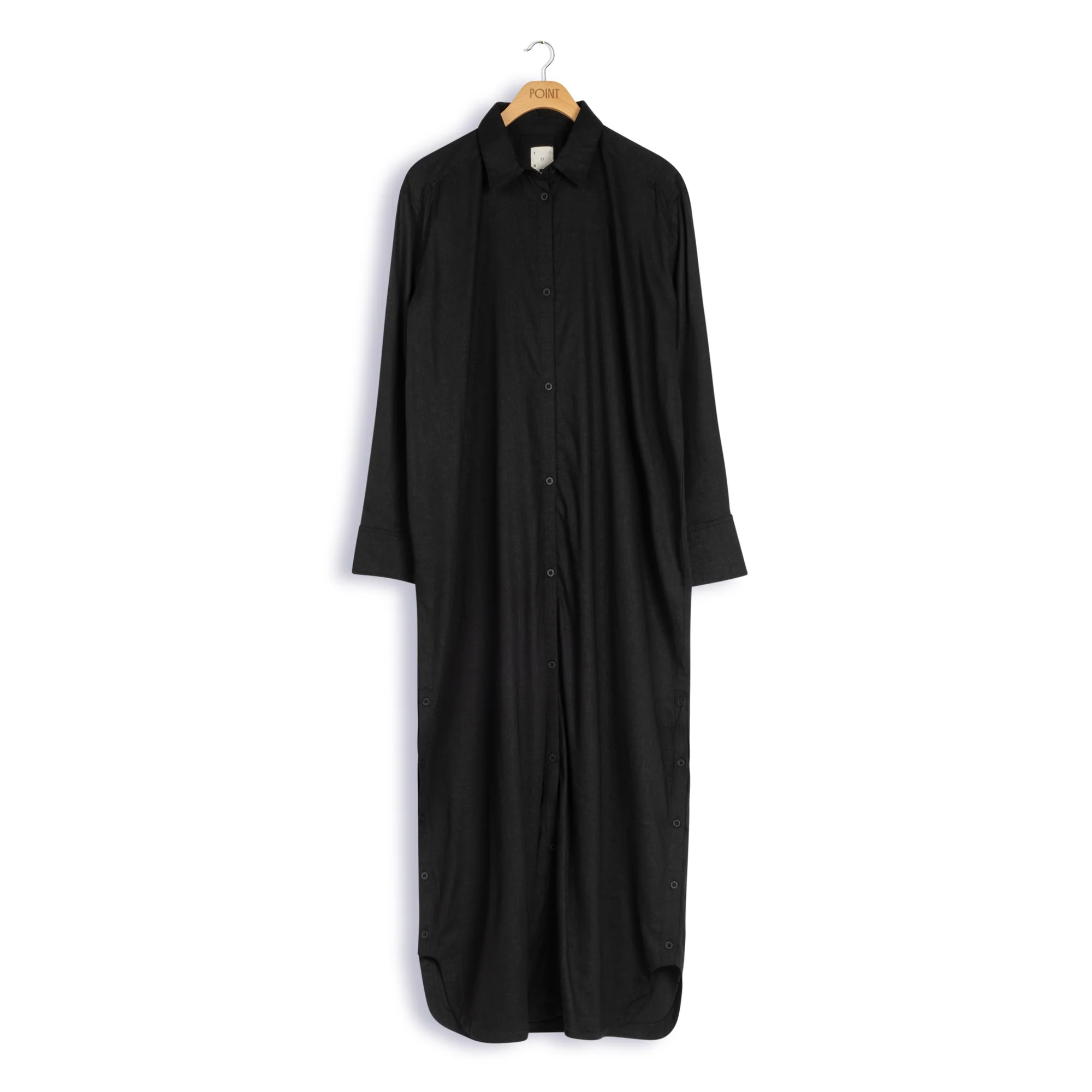 Point Linen Shirt Dress - Image 6
