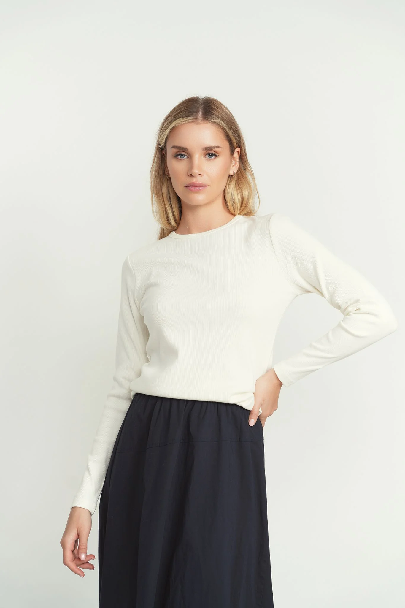 Point Long Sleeve Crew Tee - Image 5