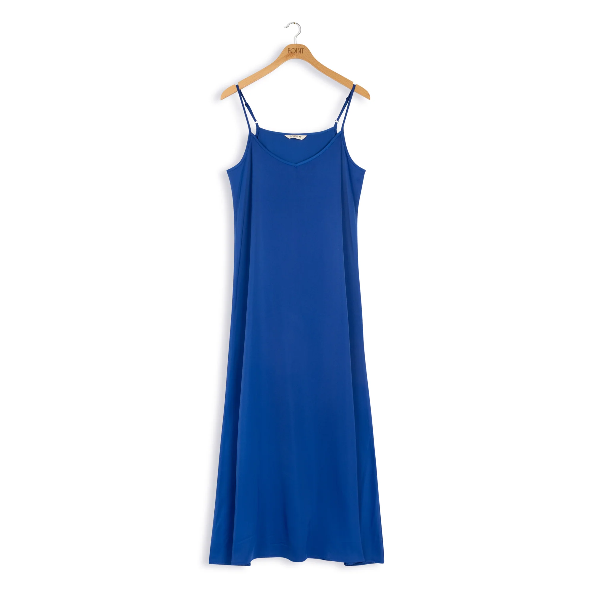 Point Maxi Satin Slip Dress - Image 5