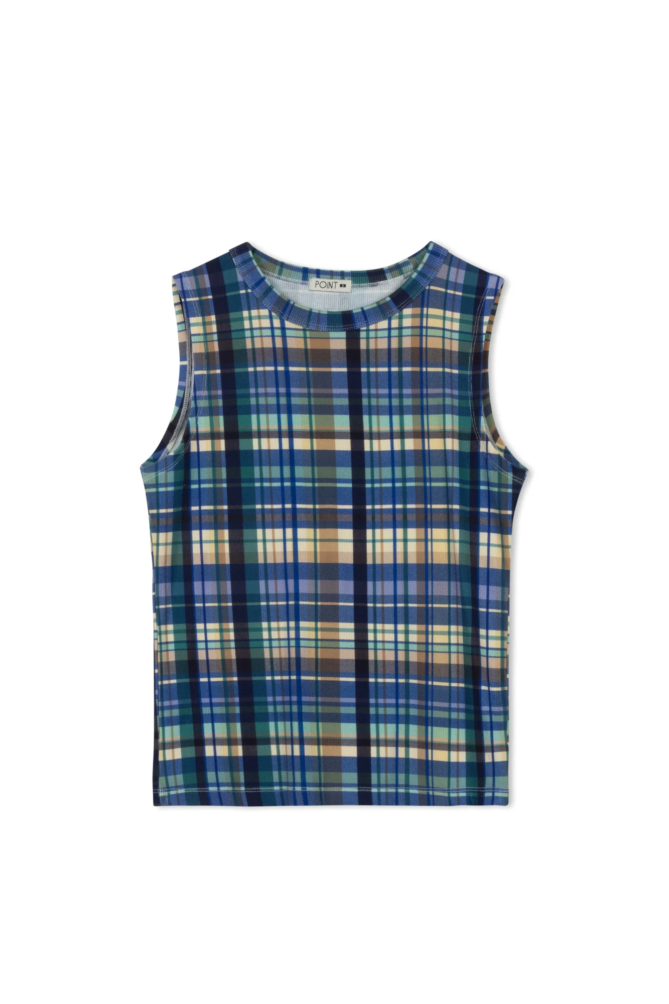 Point Printed Crew Neck Tank - Image 2