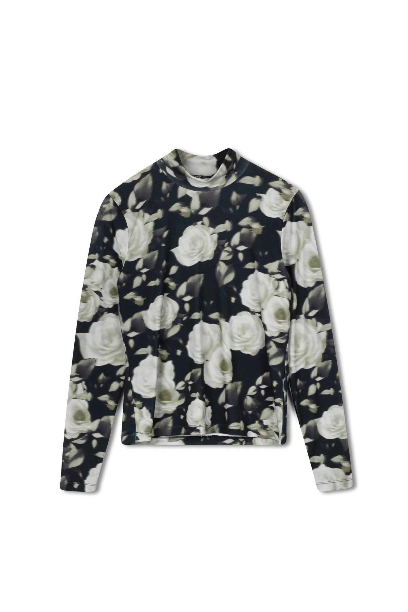 Point Printed Mock Neck Top - Image 4