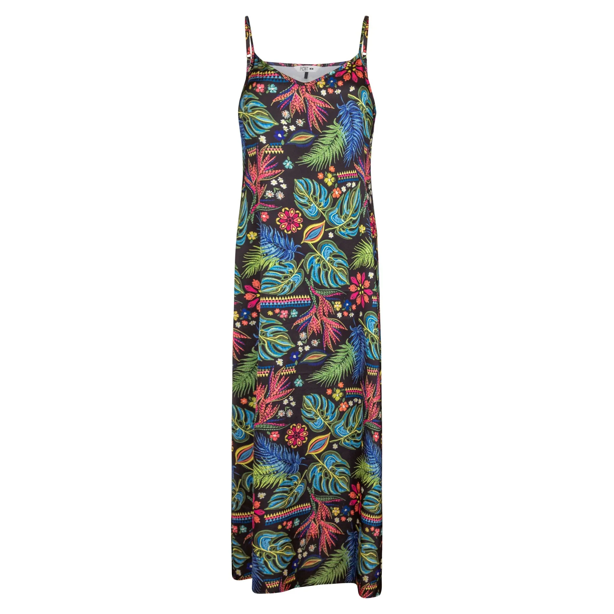 Point Printed Satin Aline Slip Dress - Image 2