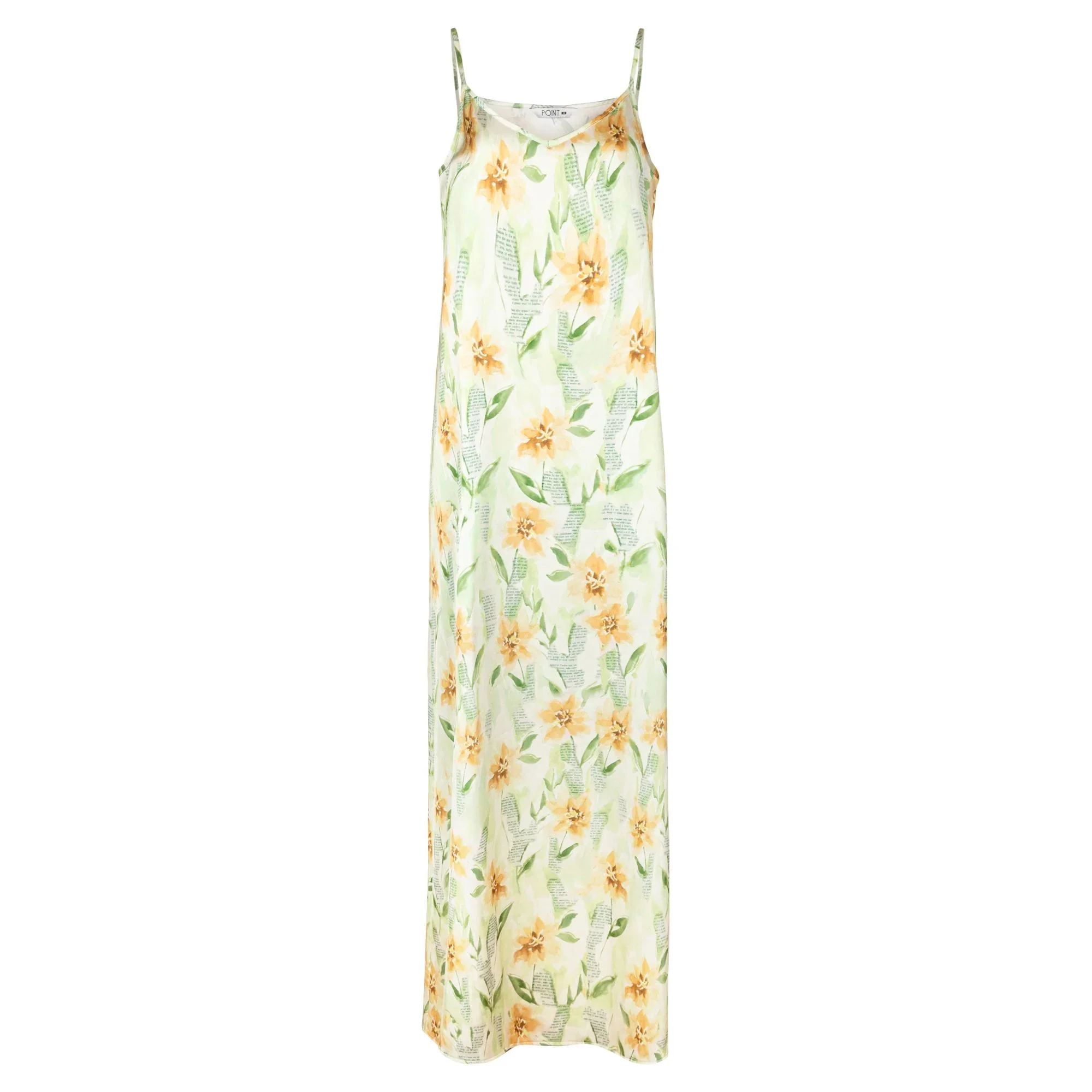 Point Printed Satin Aline Slip Dress - Image 3