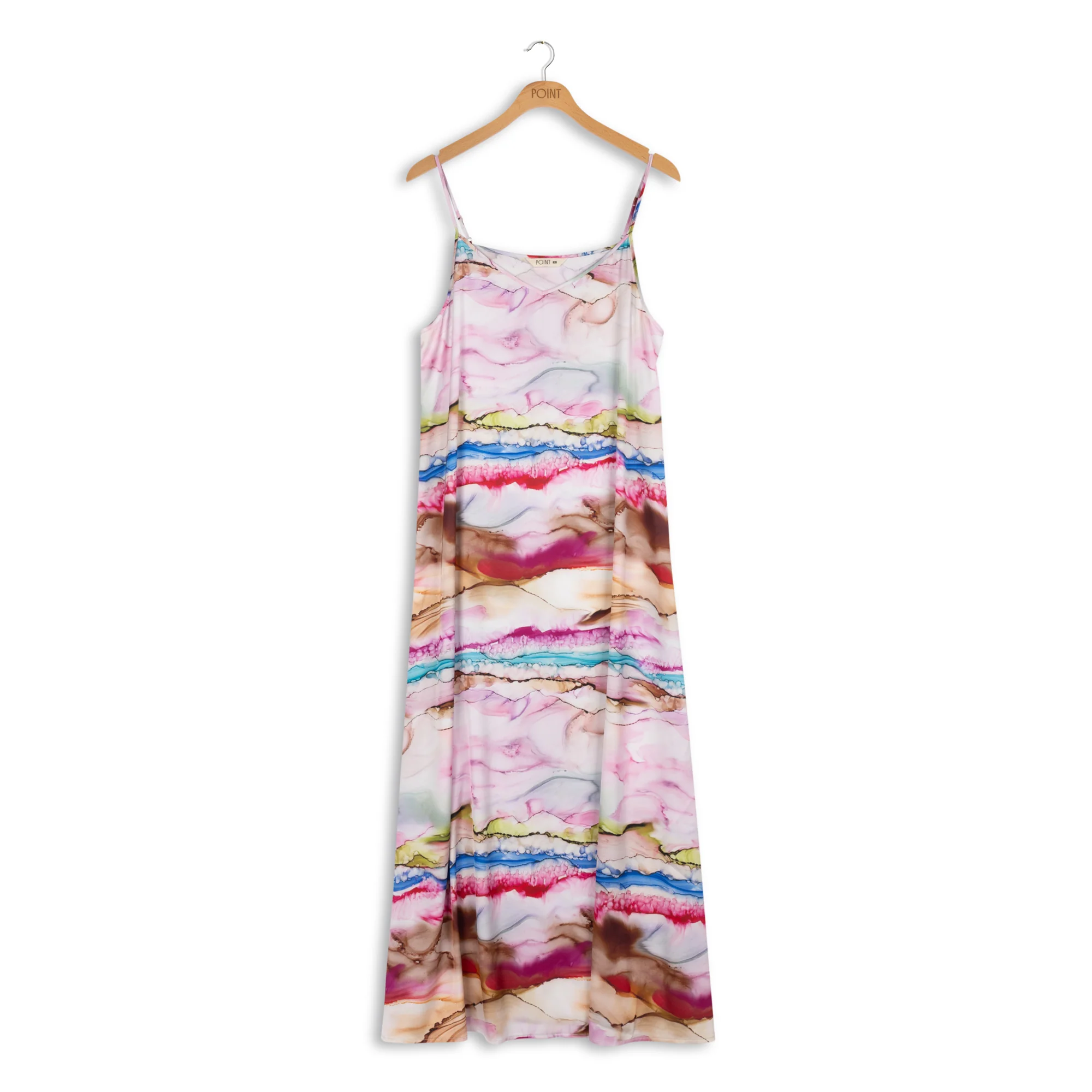 Point Printed Slip Dress - Image 4