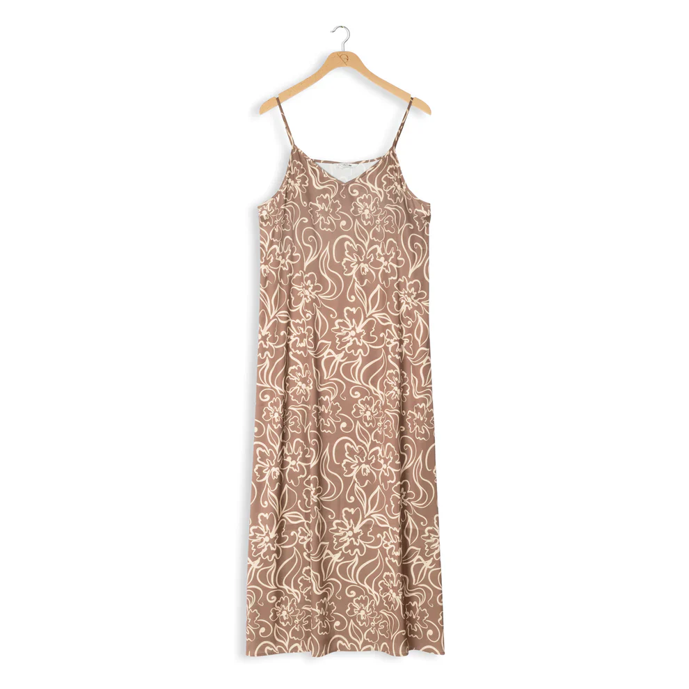 Point Printed Slip Dress - Image 5