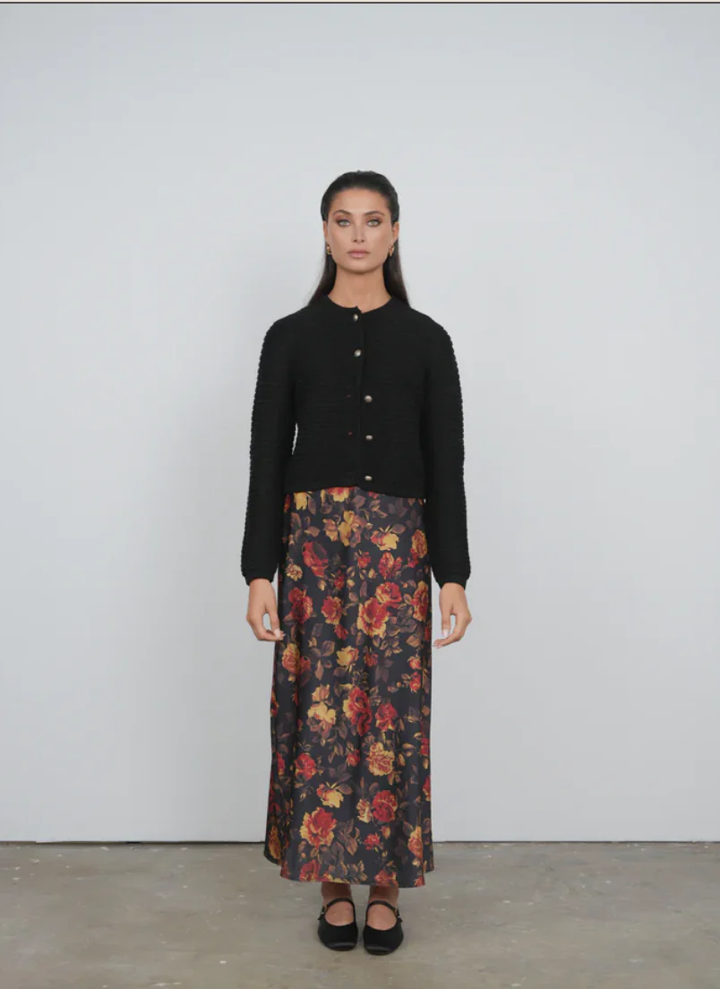 Point Satin Straight Slip Dress - Image 2