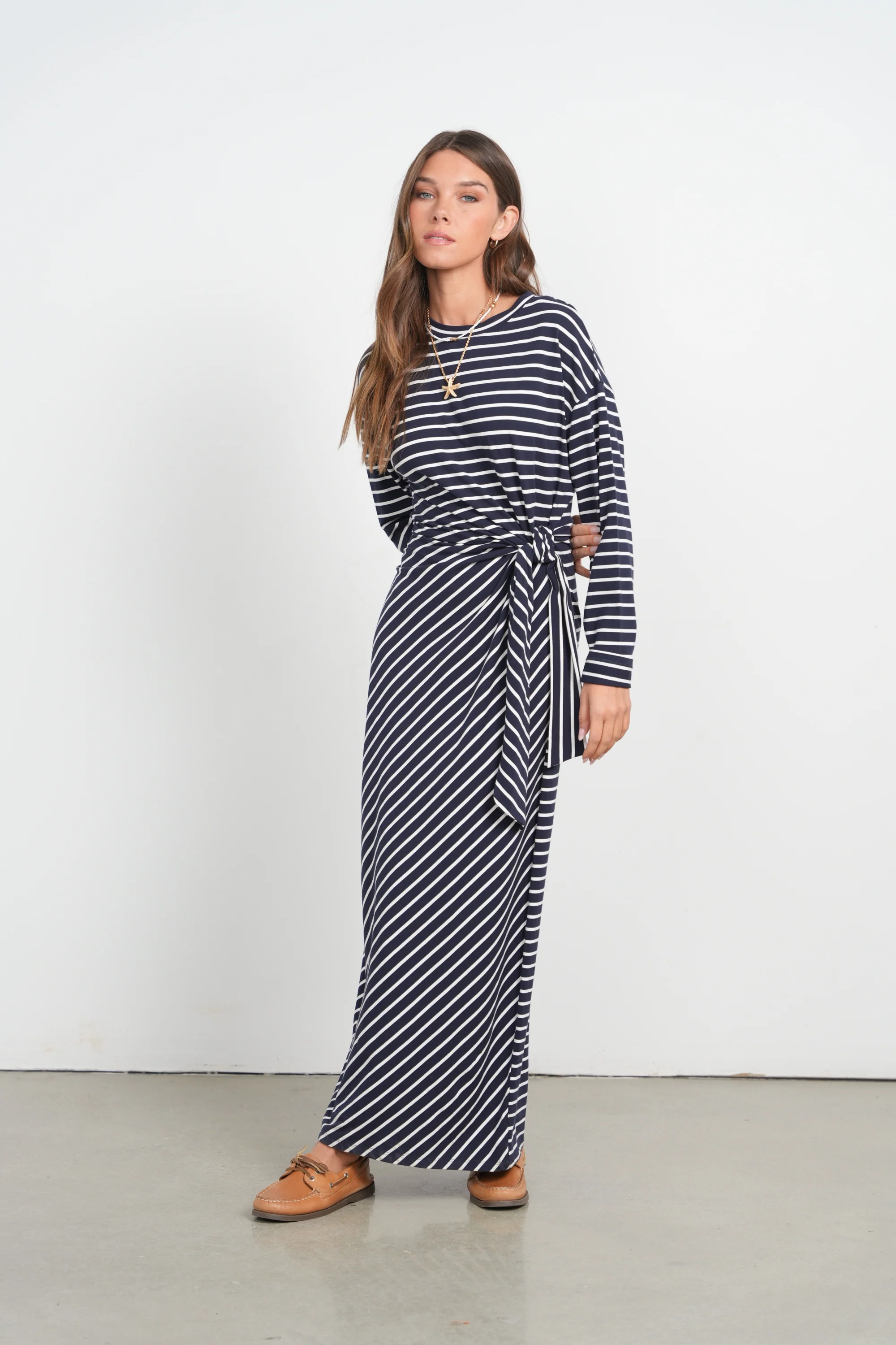 Point Side Tie Dress - Image 5