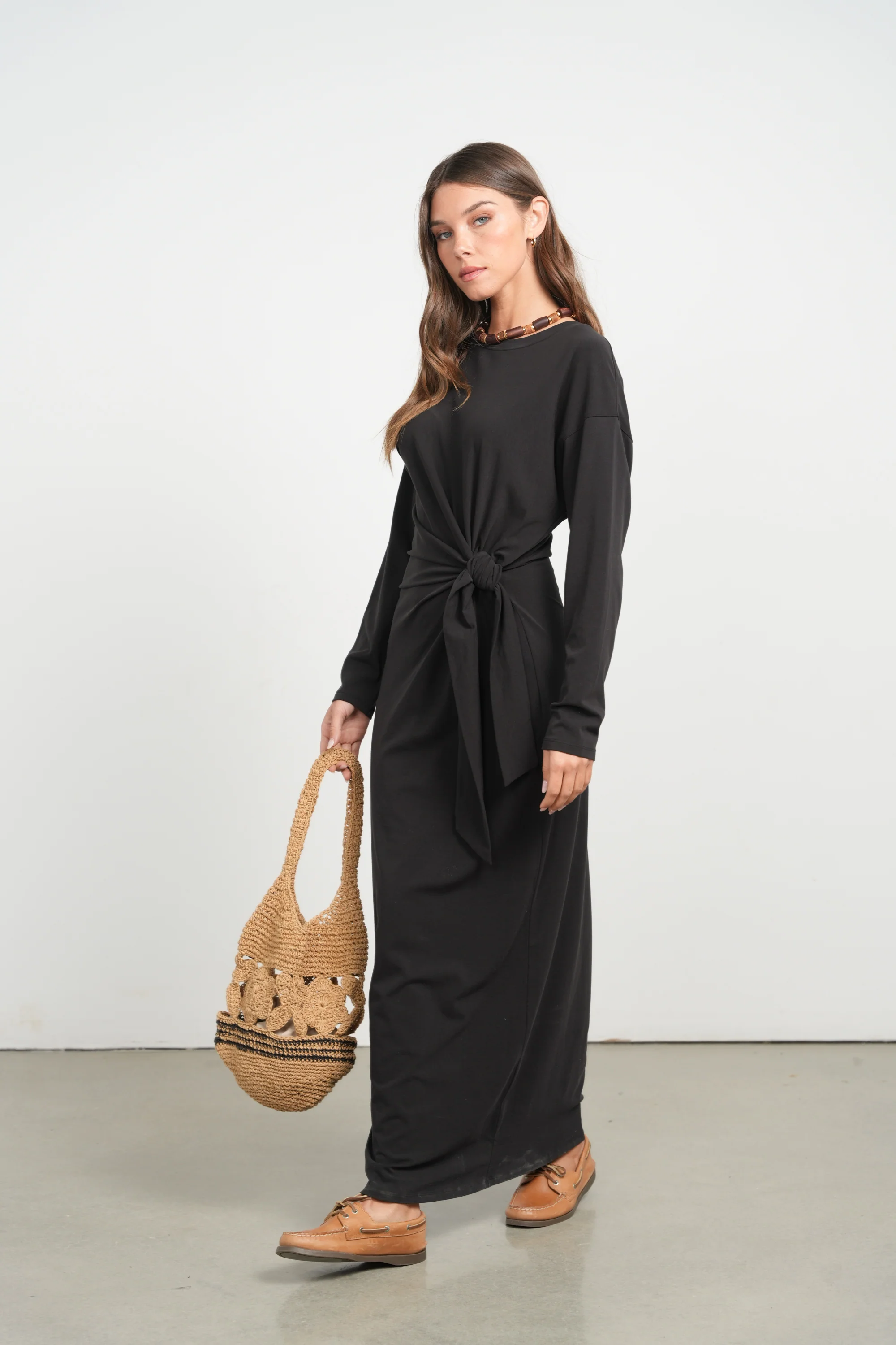 Point Side Tie Dress - Image 6