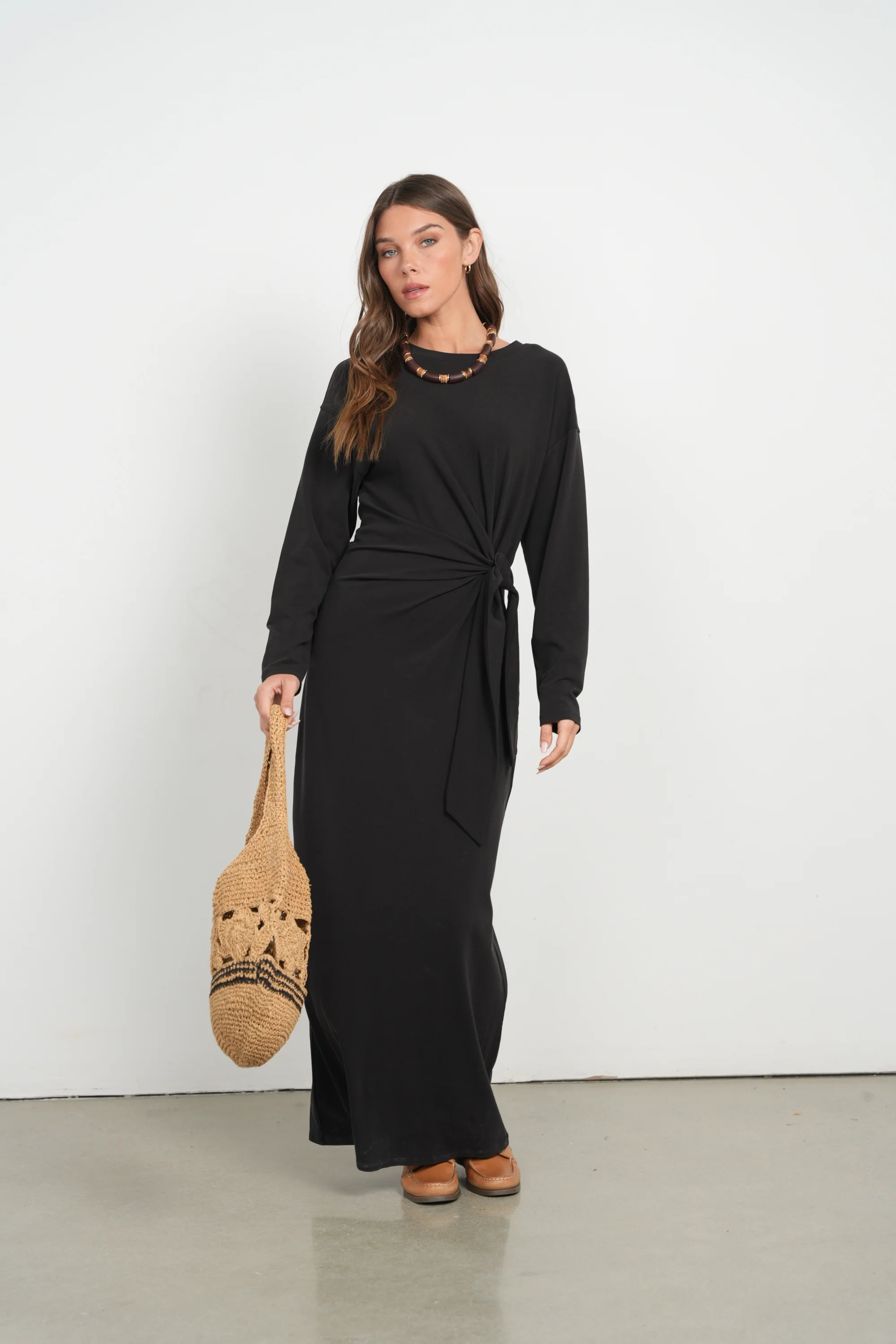 Point Side Tie Dress - Image 7