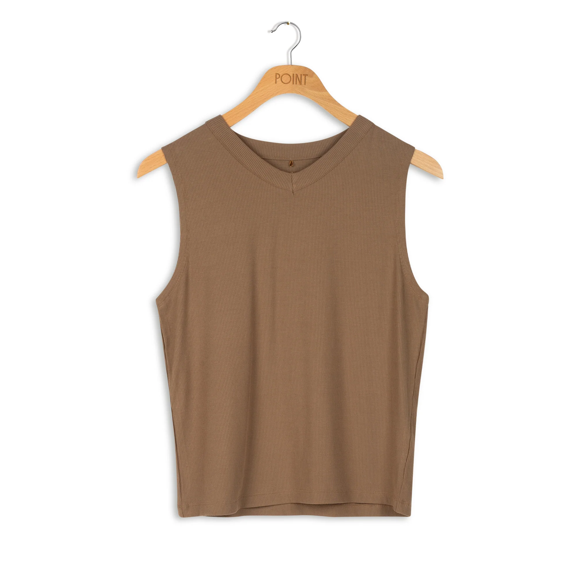 Point Sleeveless V Neck Top - Image 2
