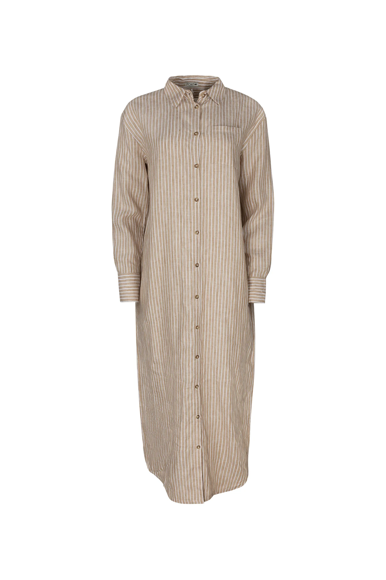 Point Stripe Linen Dress - Image 3