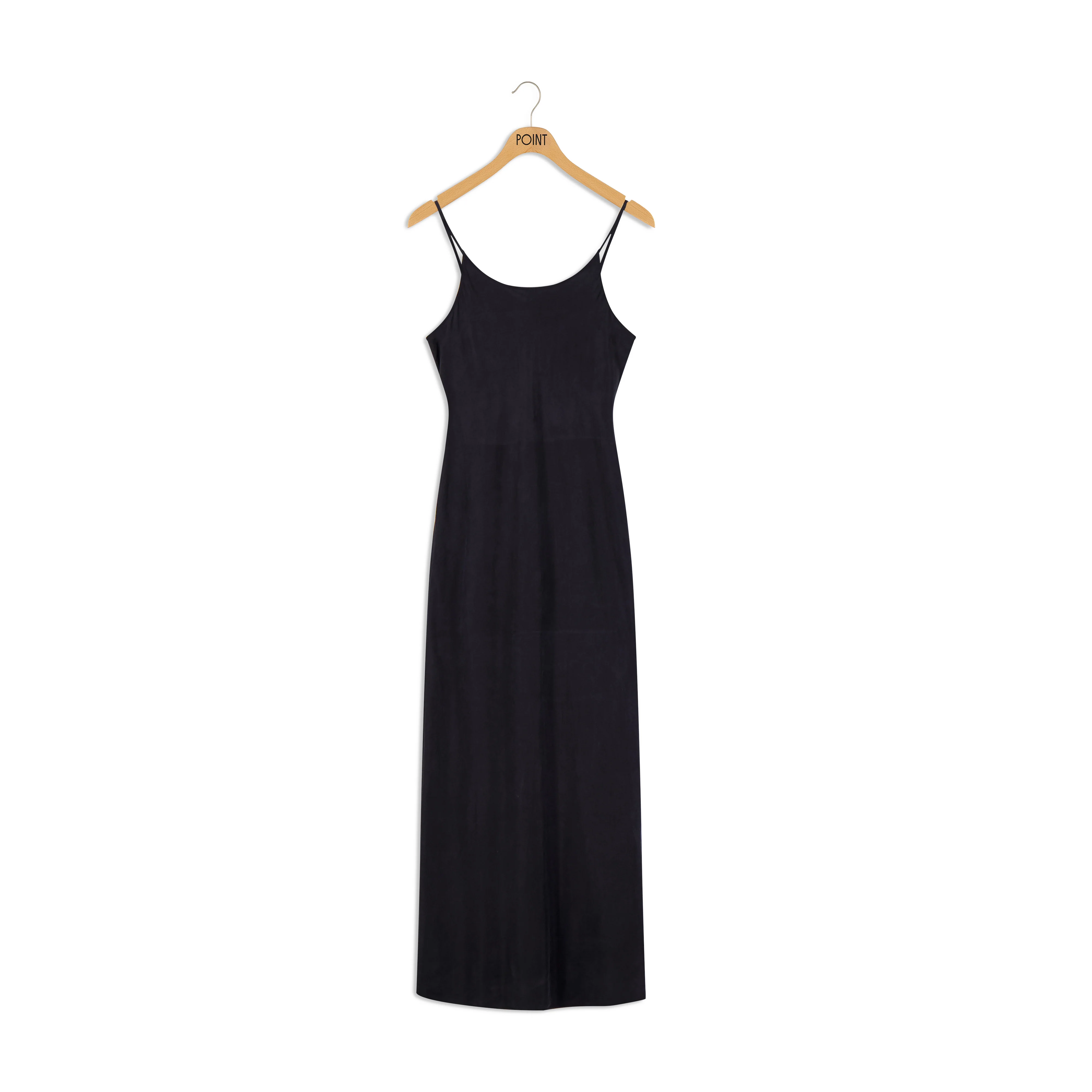 Point Sueded Straight Slip Dress - Image 4