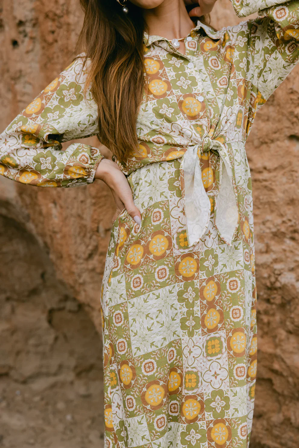 Point Tie Blouse - Image 8