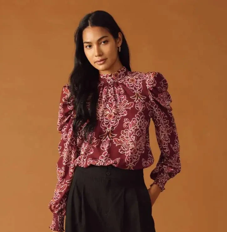 Printed Woven Blouse - Image 5