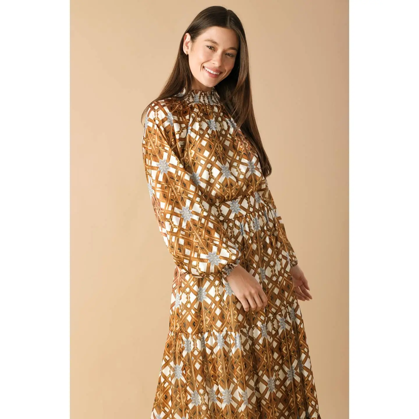 Printed Woven Maxi Dress - Image 5