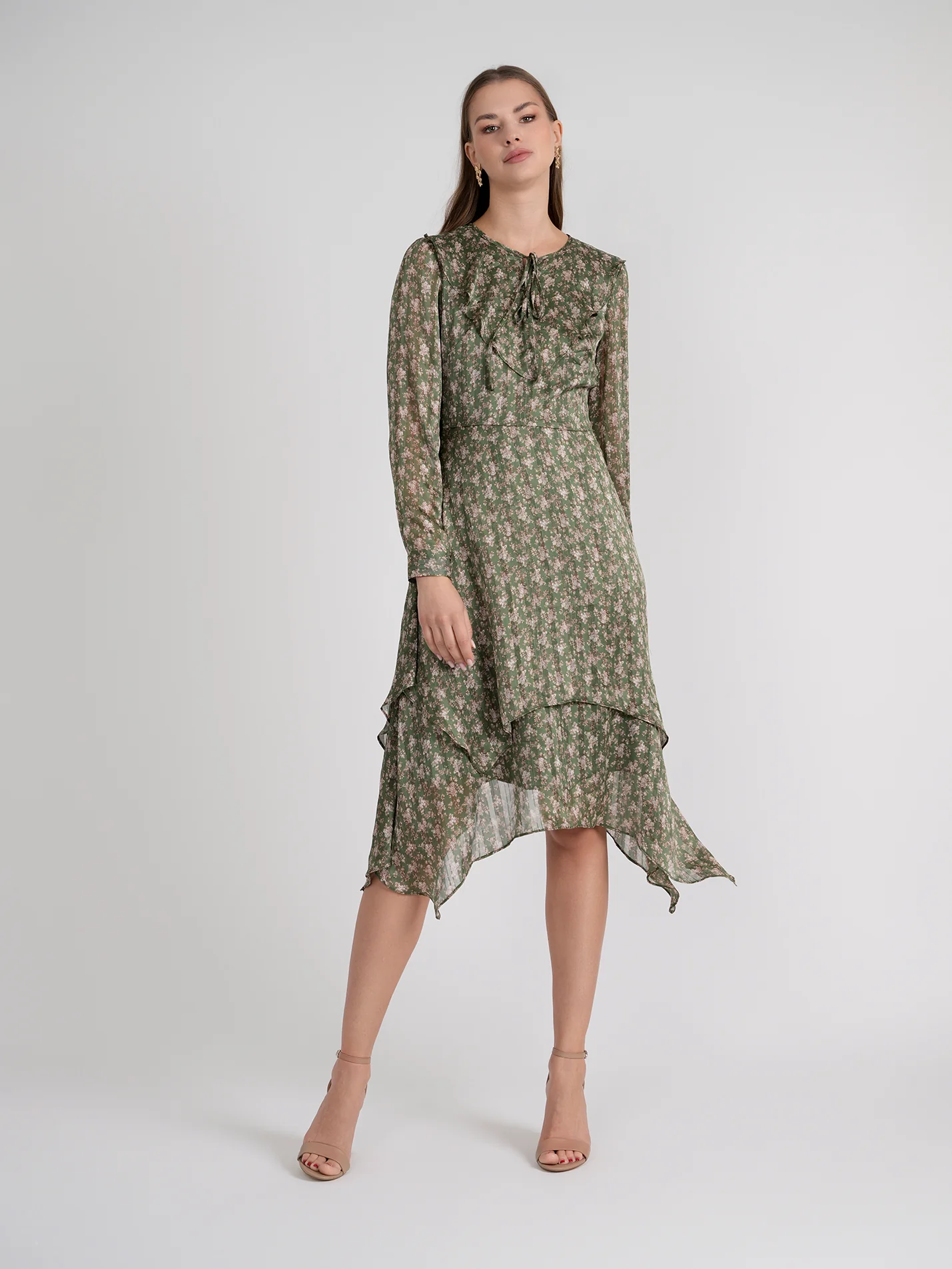 Rose Gold Side Dip Dress - Image 10