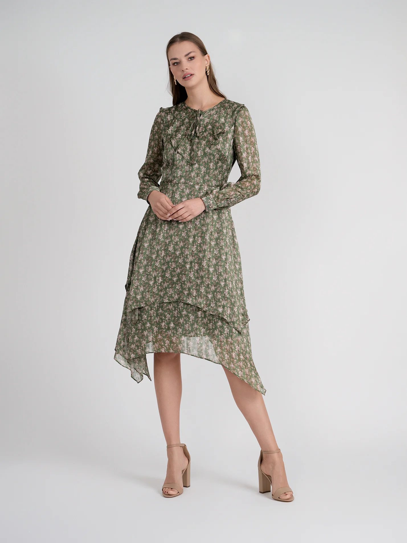 Rose Gold Side Dip Dress - Image 11