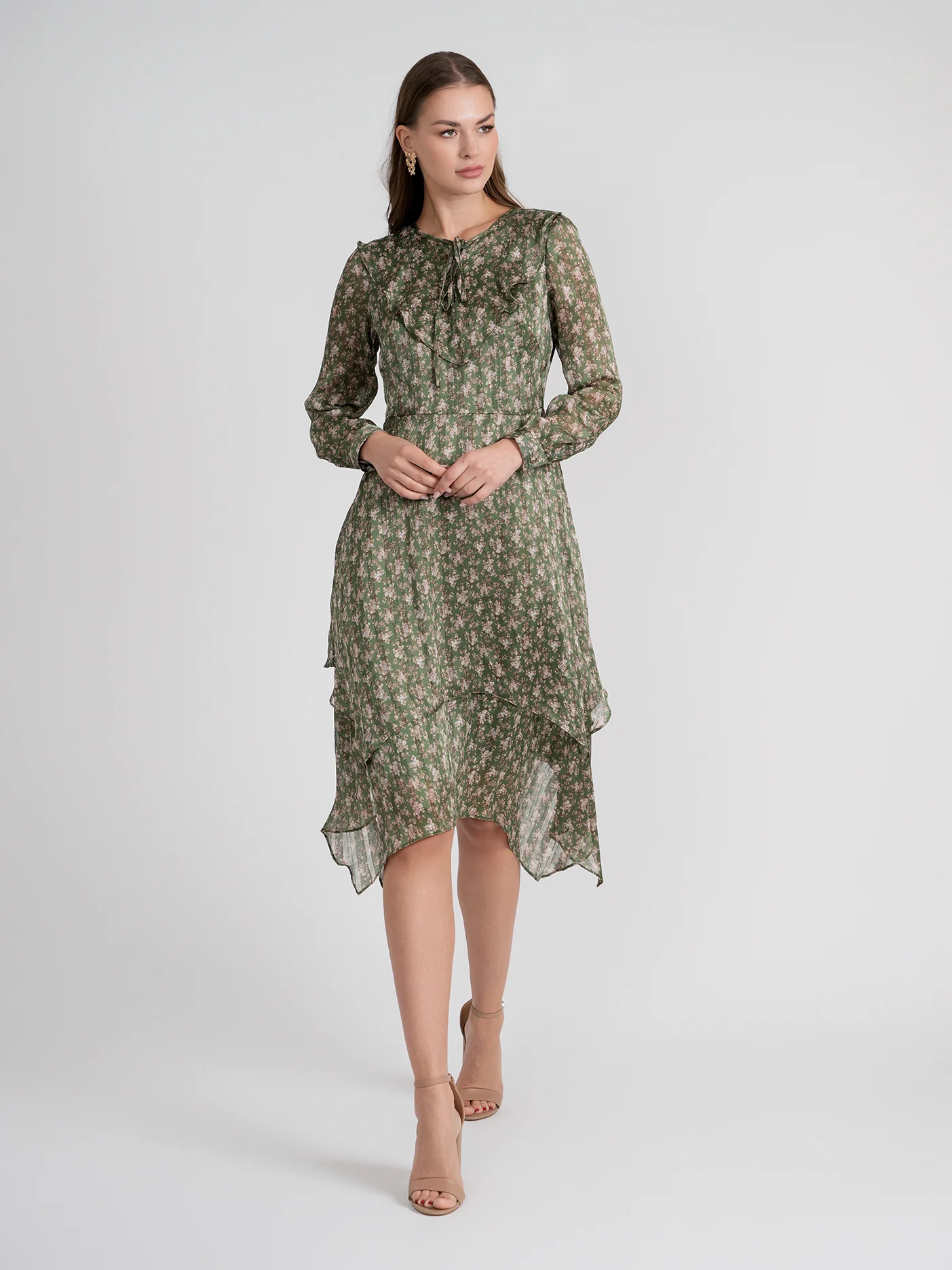 Rose Gold Side Dip Dress - Image 13