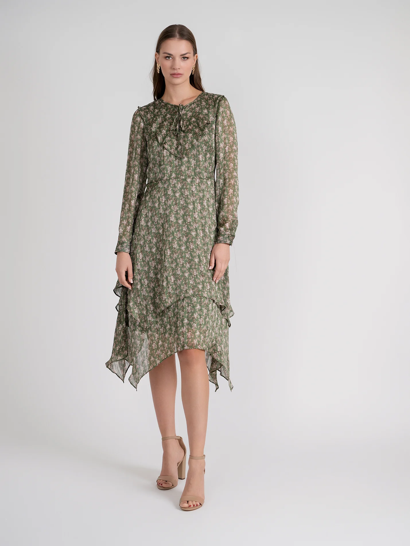 Rose Gold Side Dip Dress - Image 14