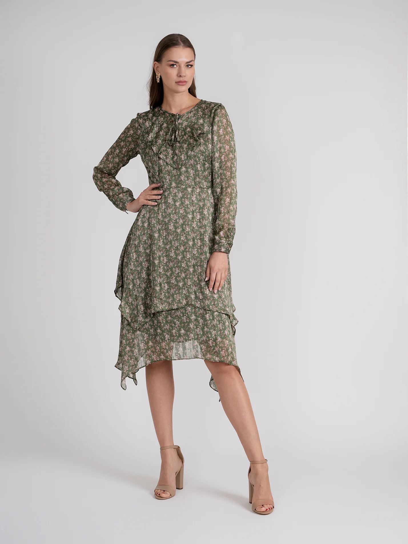 Rose Gold Side Dip Dress - Image 8