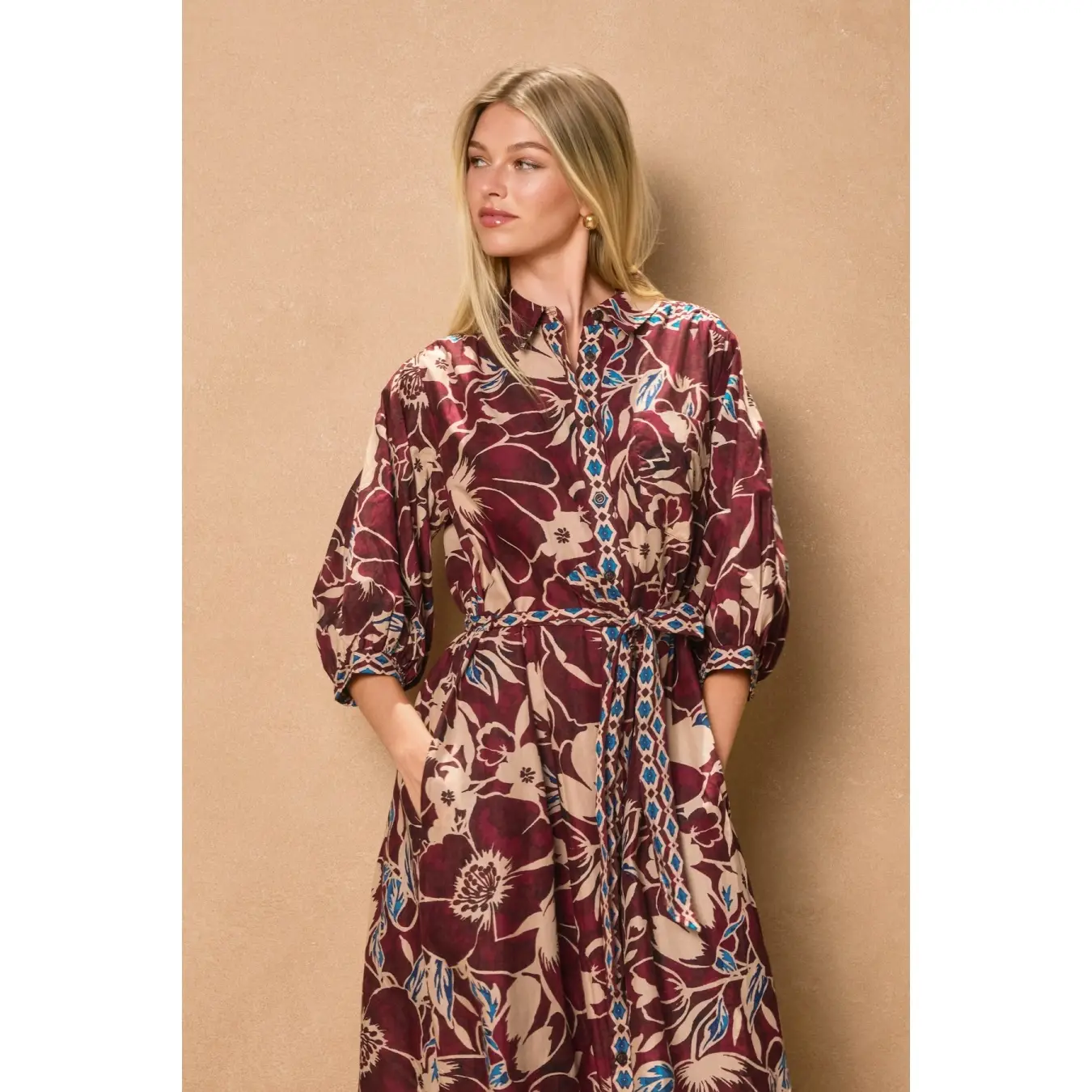 Sable Longline Shirt Dress - Image 3