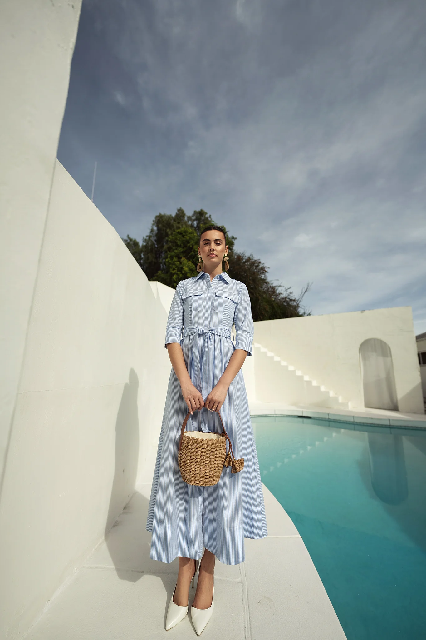 Bliss Striped Shirtdress - Image 4