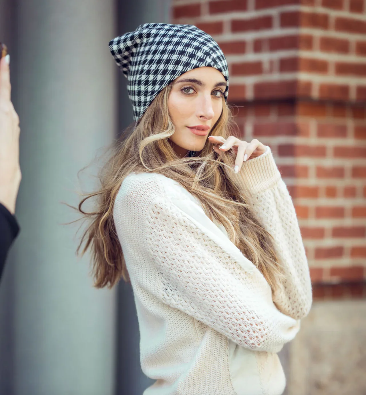 Tal Plaid Beanie - Image 2