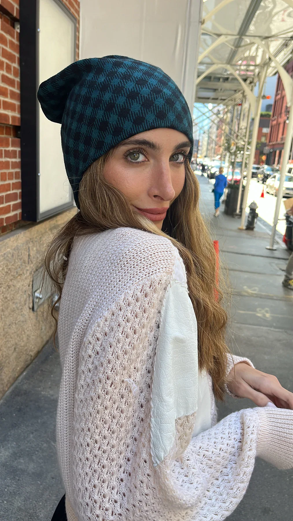 Tal Plaid Beanie - Image 3