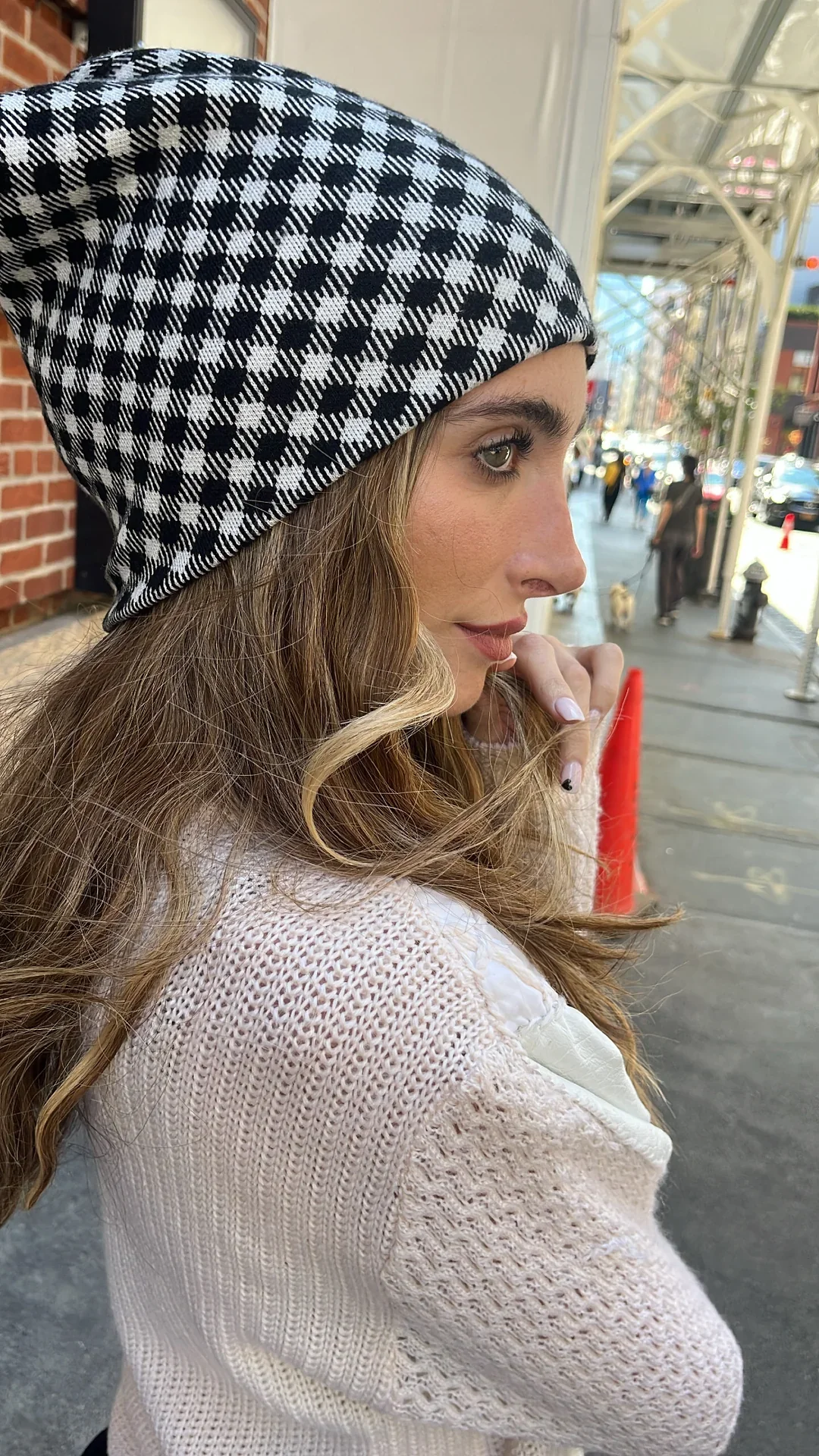 Tal Plaid Beanie - Image 4