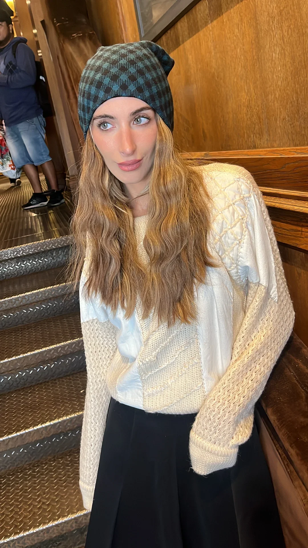 Tal Plaid Beanie - Image 7