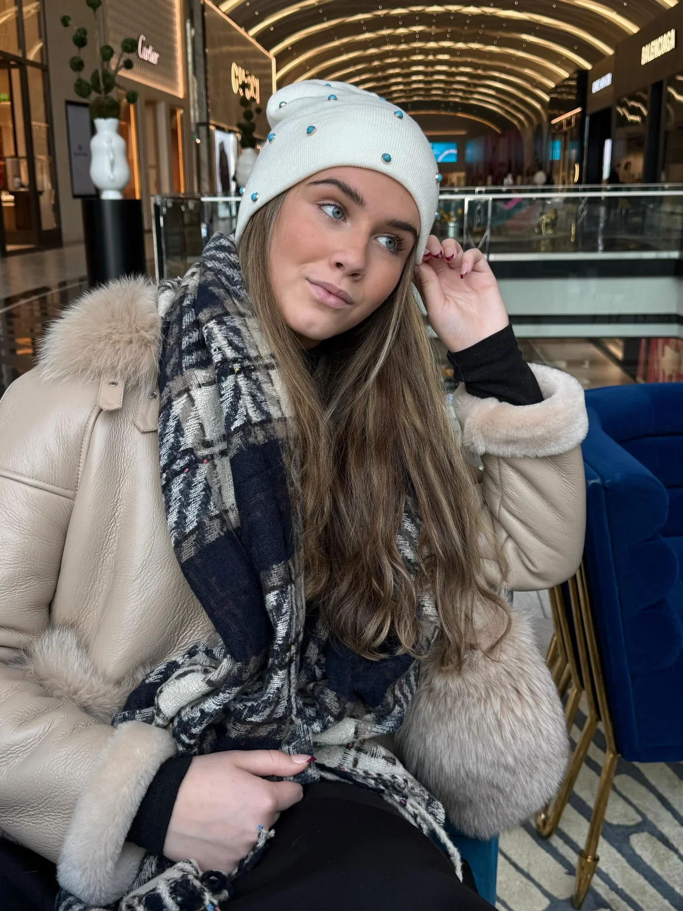 Tal Plaid Scarf - Image 2