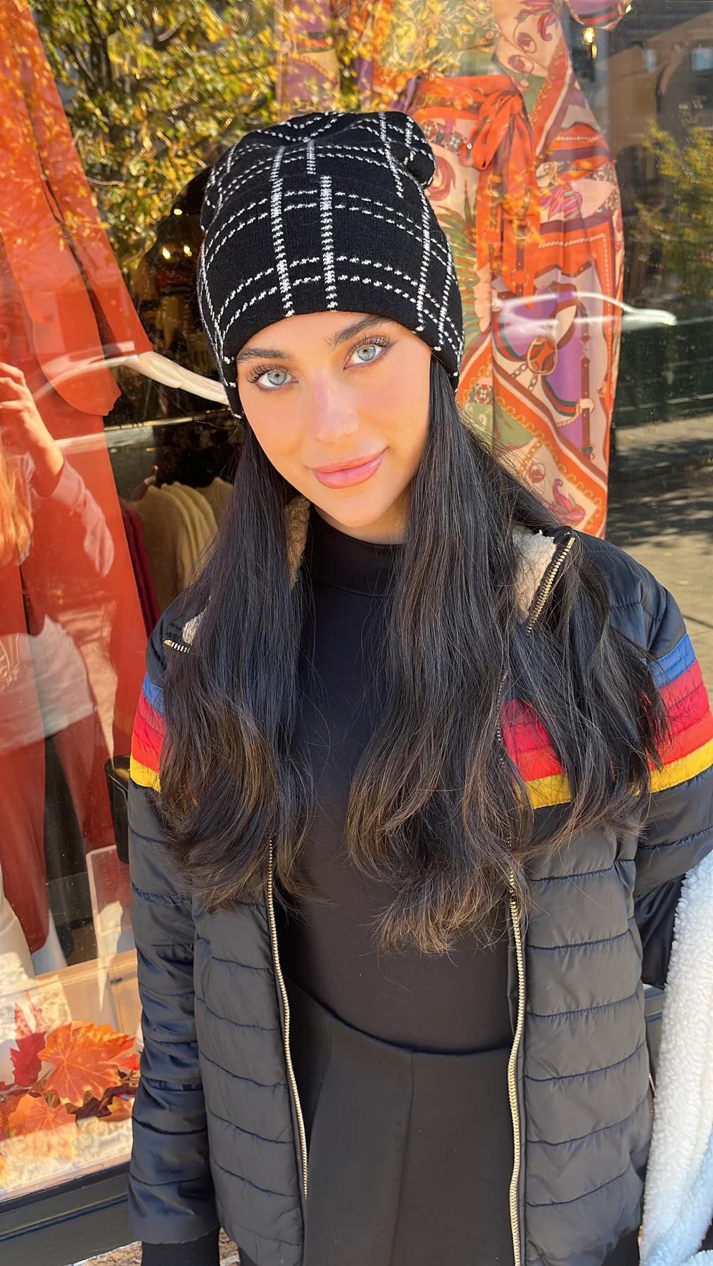 Tal Spotted Print Cuff Beanie - Image 5