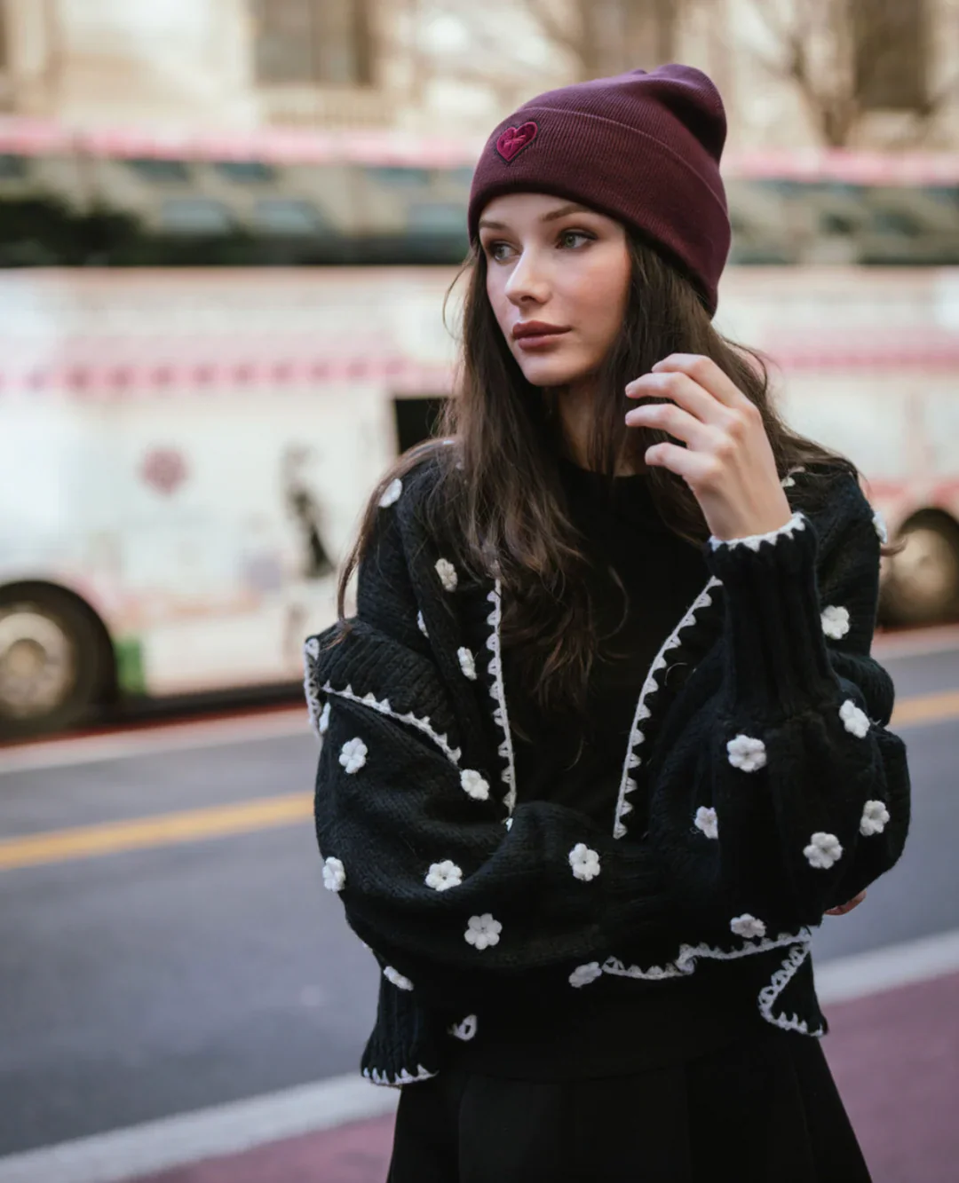 Tal Velvet Heart Beanie Colors - Image 7