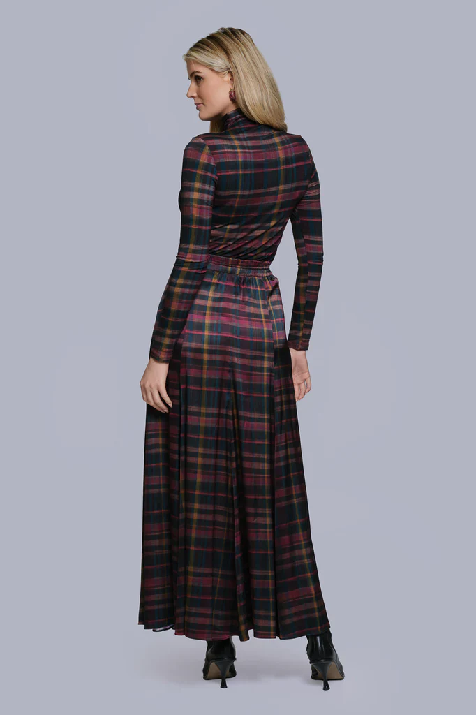 Third Printed Panel Maxi Skirt Plaid - Image 5